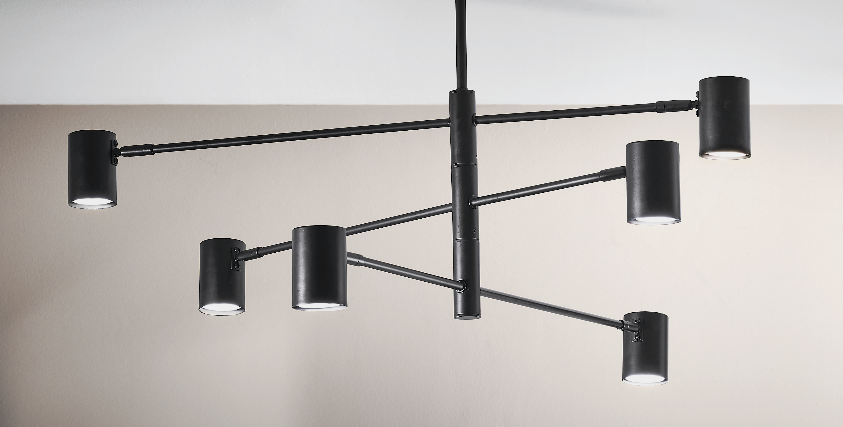 Lampa sufitowa Snow czarna 6 x GU10 Light Prestige - 3