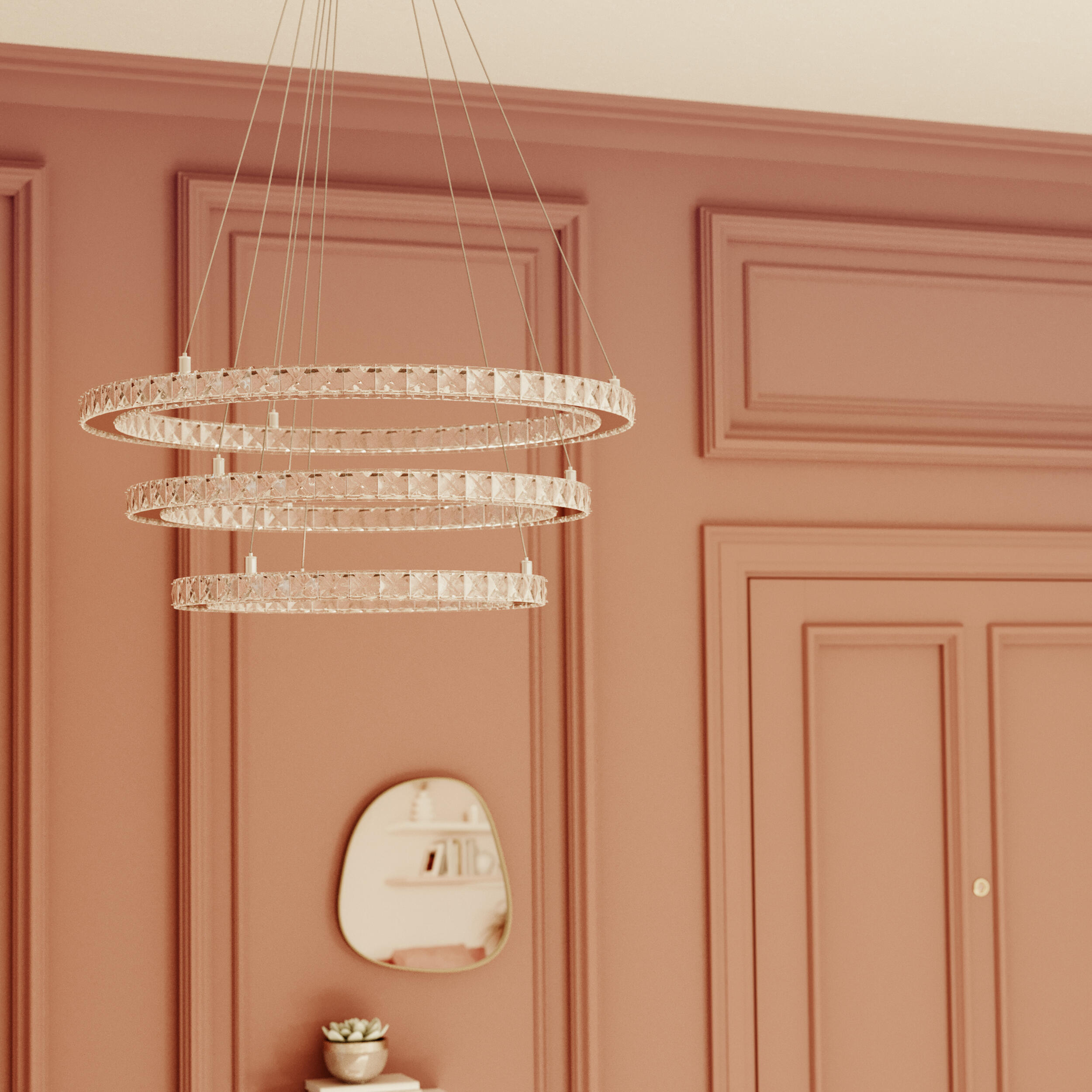 Lampa wisząca Shoshone chrom LED INSPIRE - 5