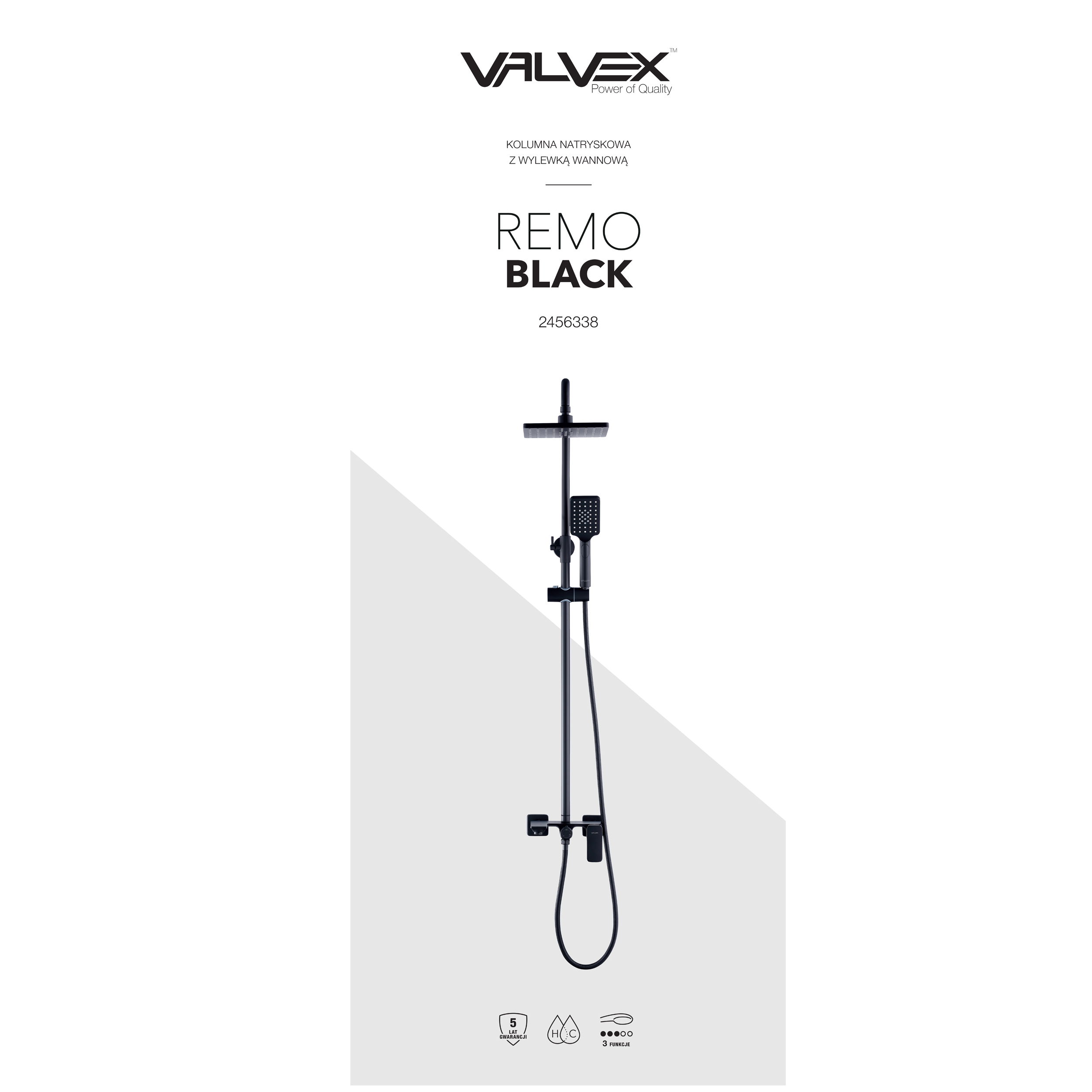 Kolumna prysznicowa z baterią Remo Valvex - 2