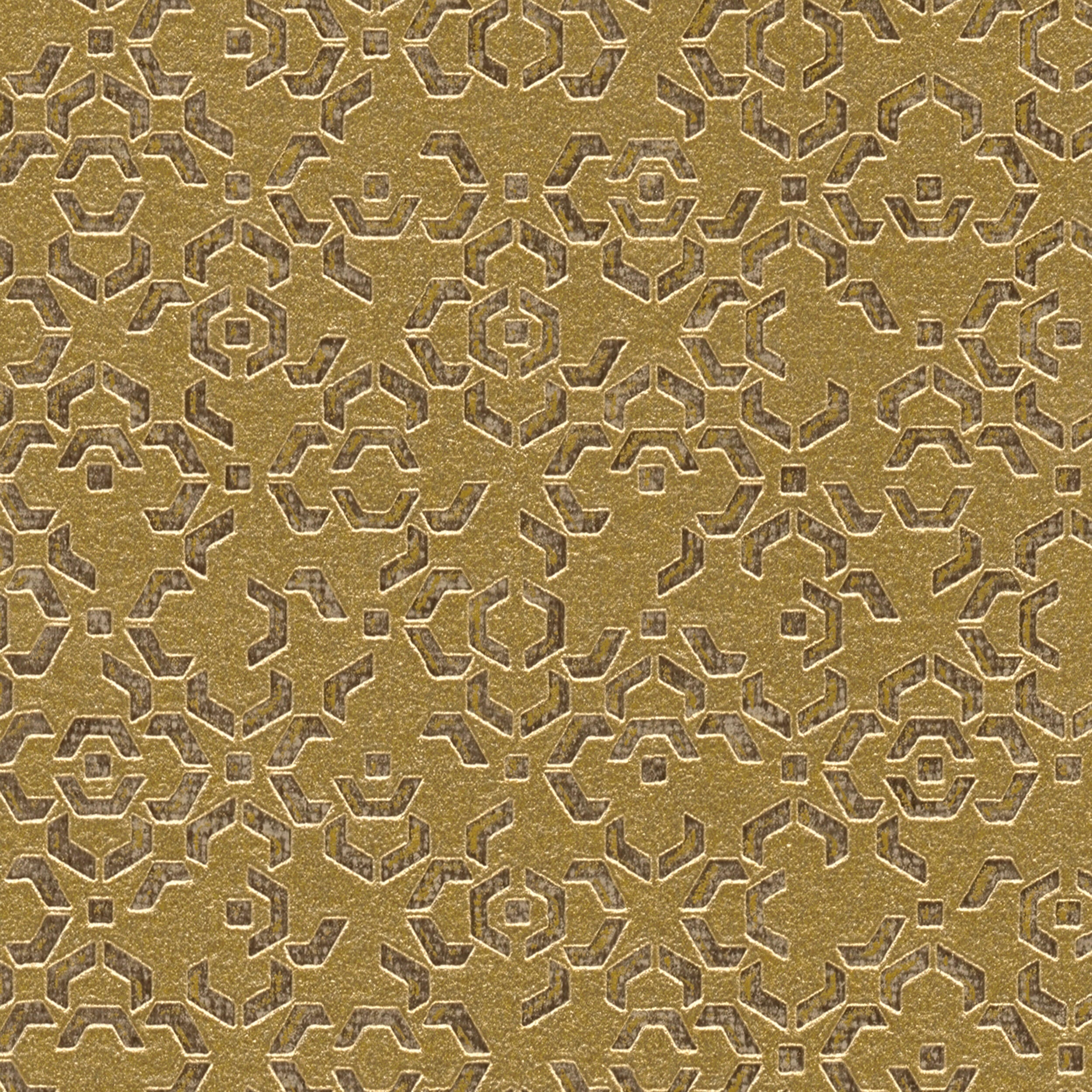 Tapeta Metropolitan 378661 musztardowa winylowa na flizelinie - 3