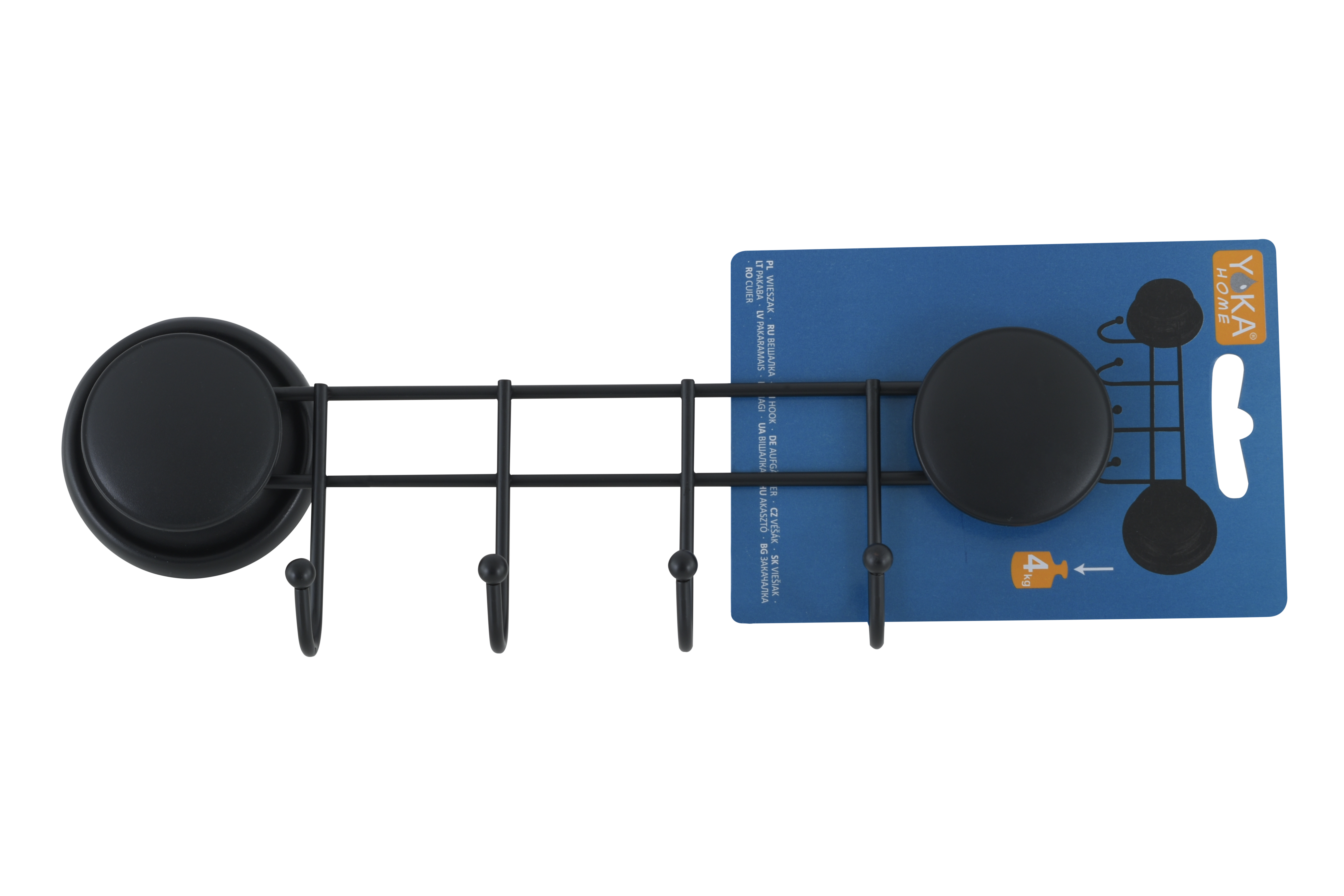 Wieszak ścienny czarny Gavi Yoka Home - 5