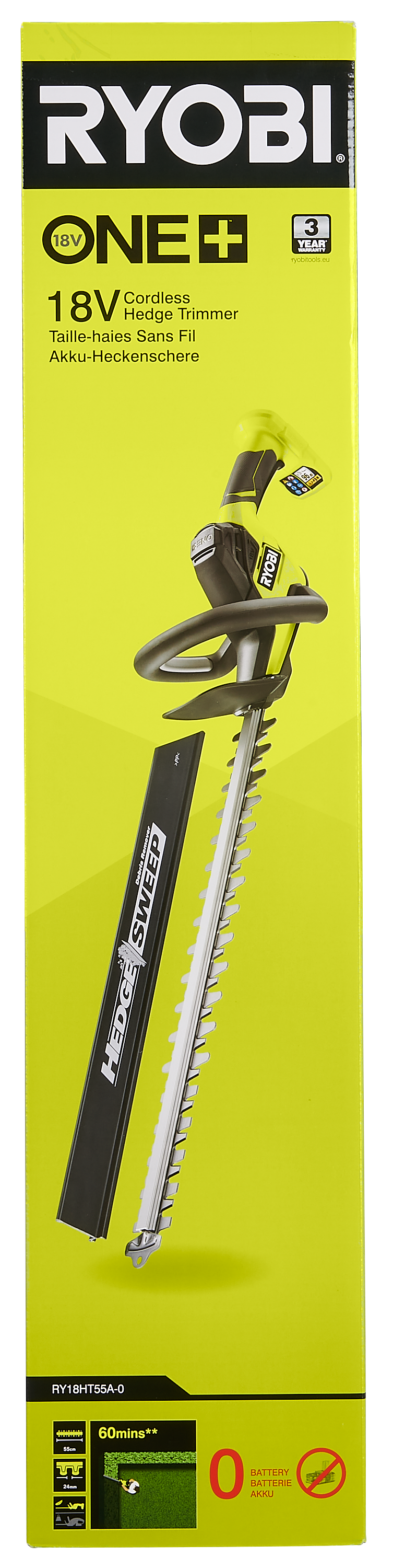 Nożyce akumulatorowe Ryobi RY18HT55A-0 18V 55cm - 4