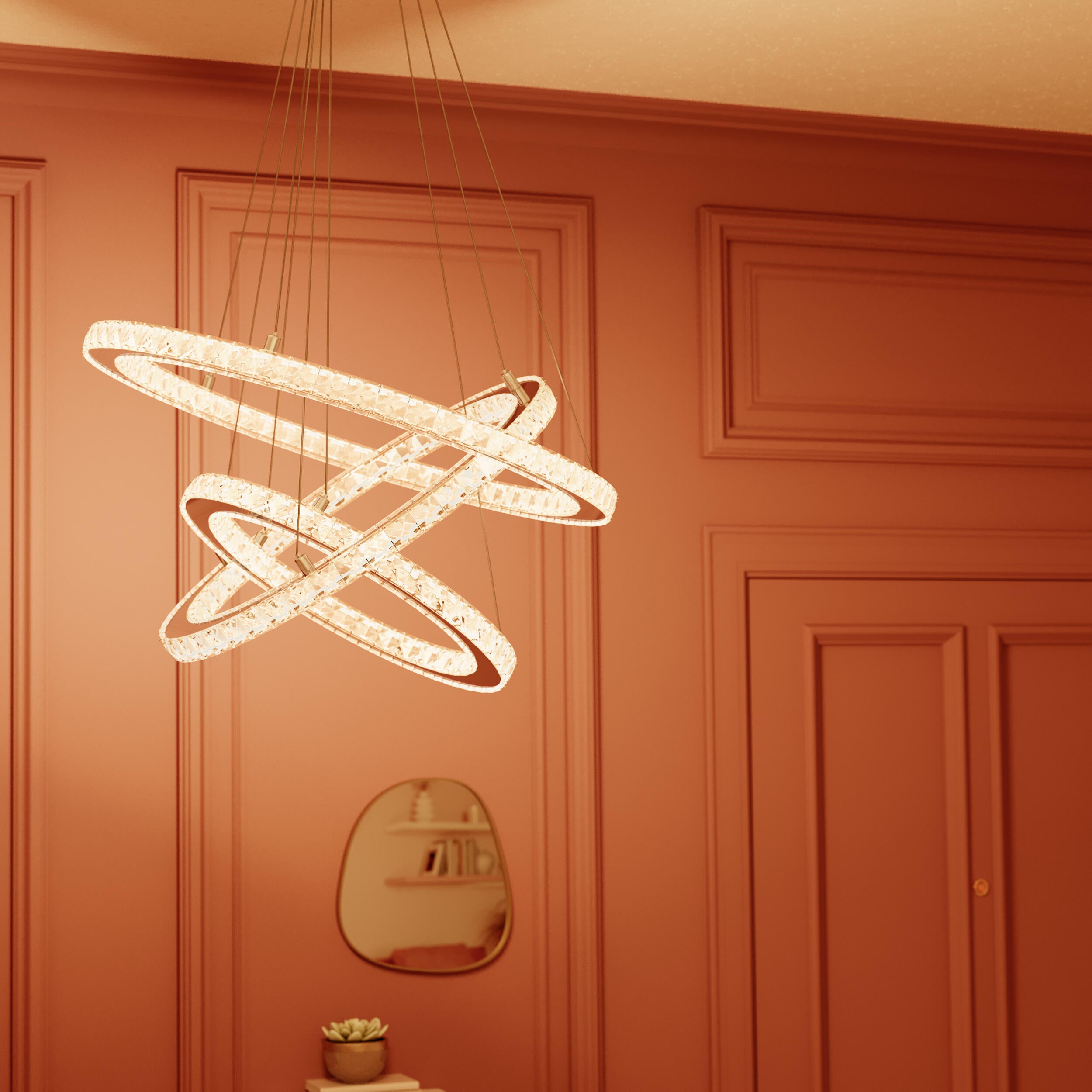 Lampa wisząca Shoshone chrom LED INSPIRE - 4