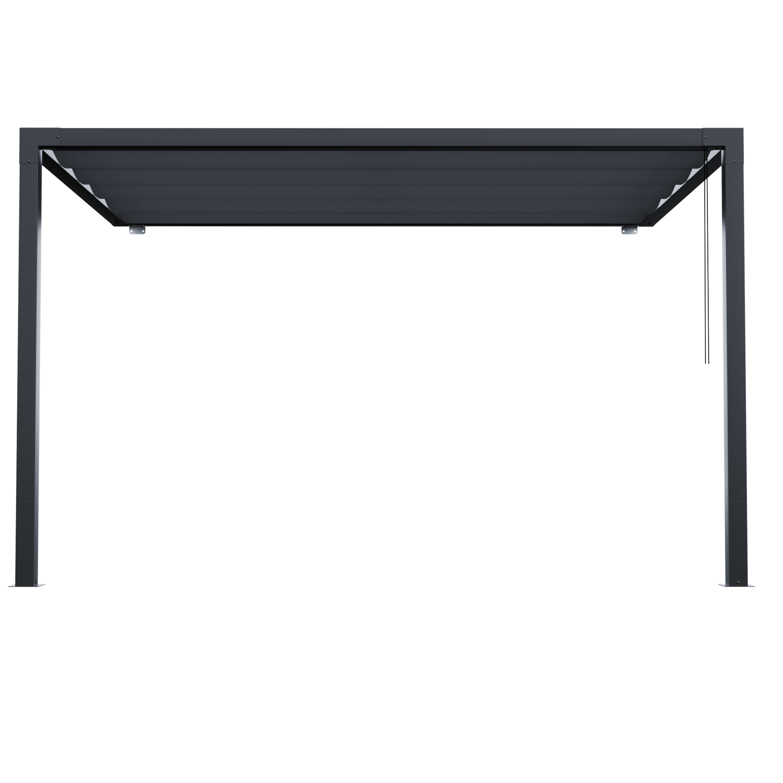 Pérgola de aluminio NATERIAL Manea gris de 260x350 cm - 12