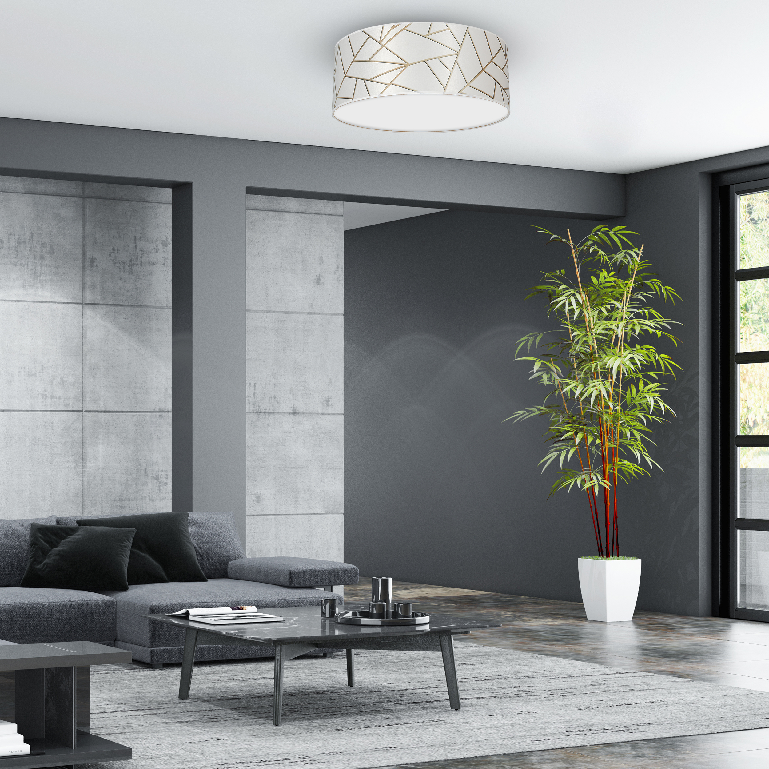 Lampa sufitowa Ziggy biały 2 x E27 Milagro