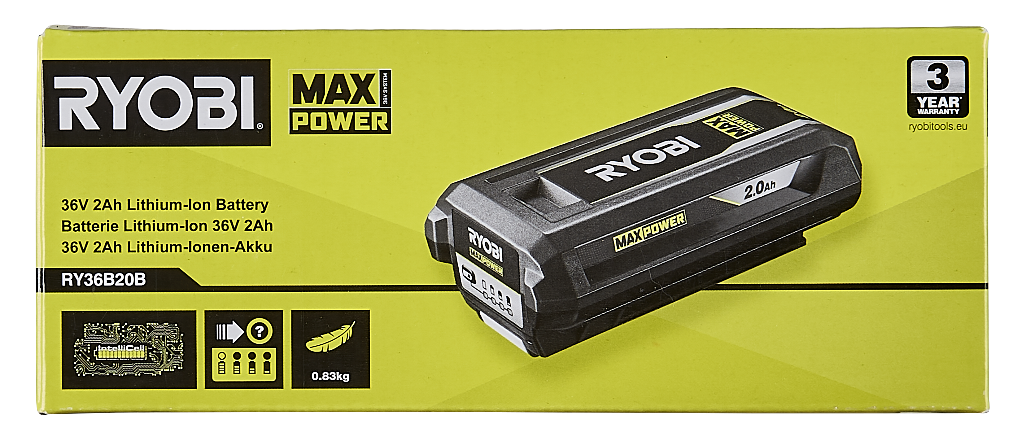 Akumulator 36V 2Ah Ryobi Max Power RY36B20B - 3