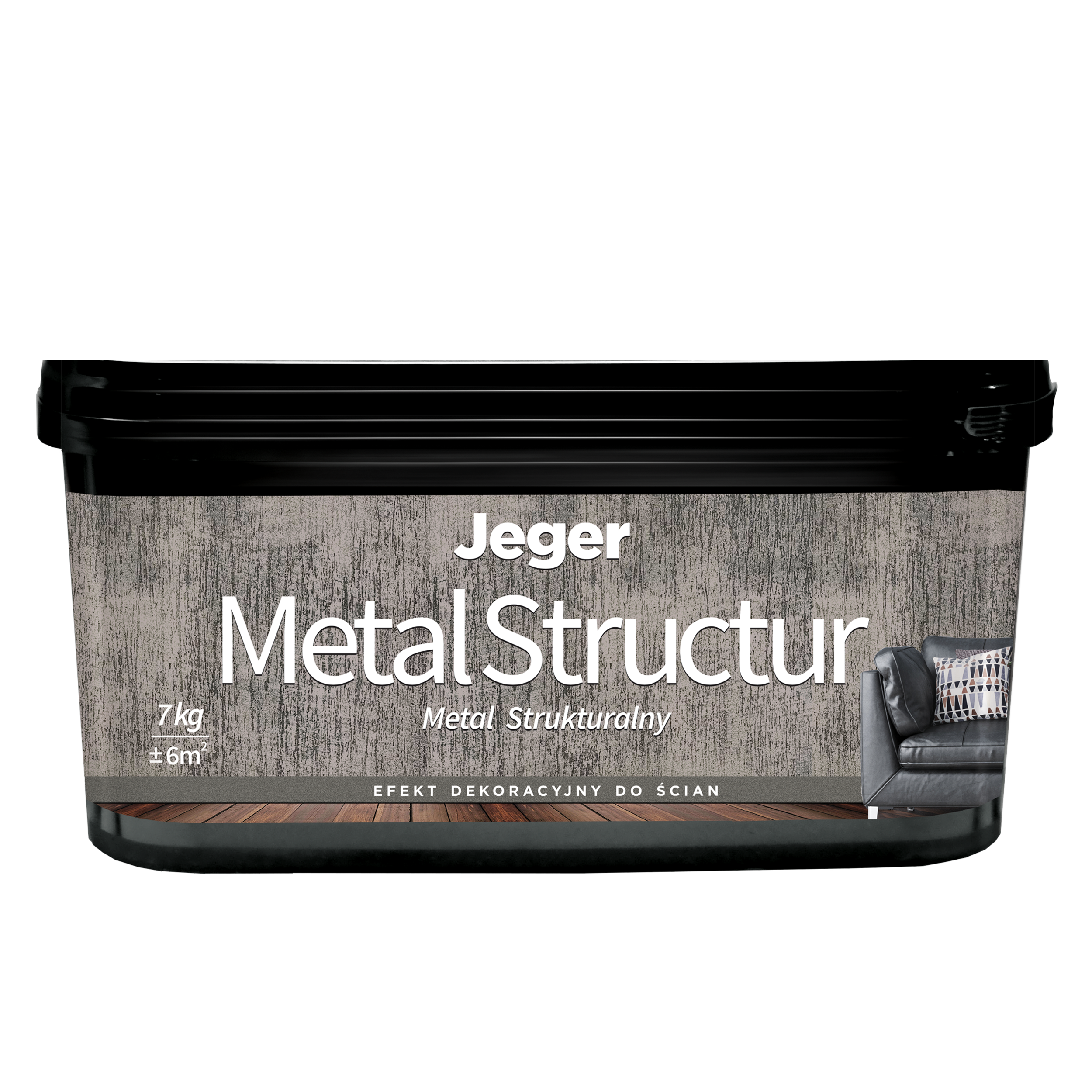 Farba dekoracyjna Metal structur 7 l Jeger - 2
