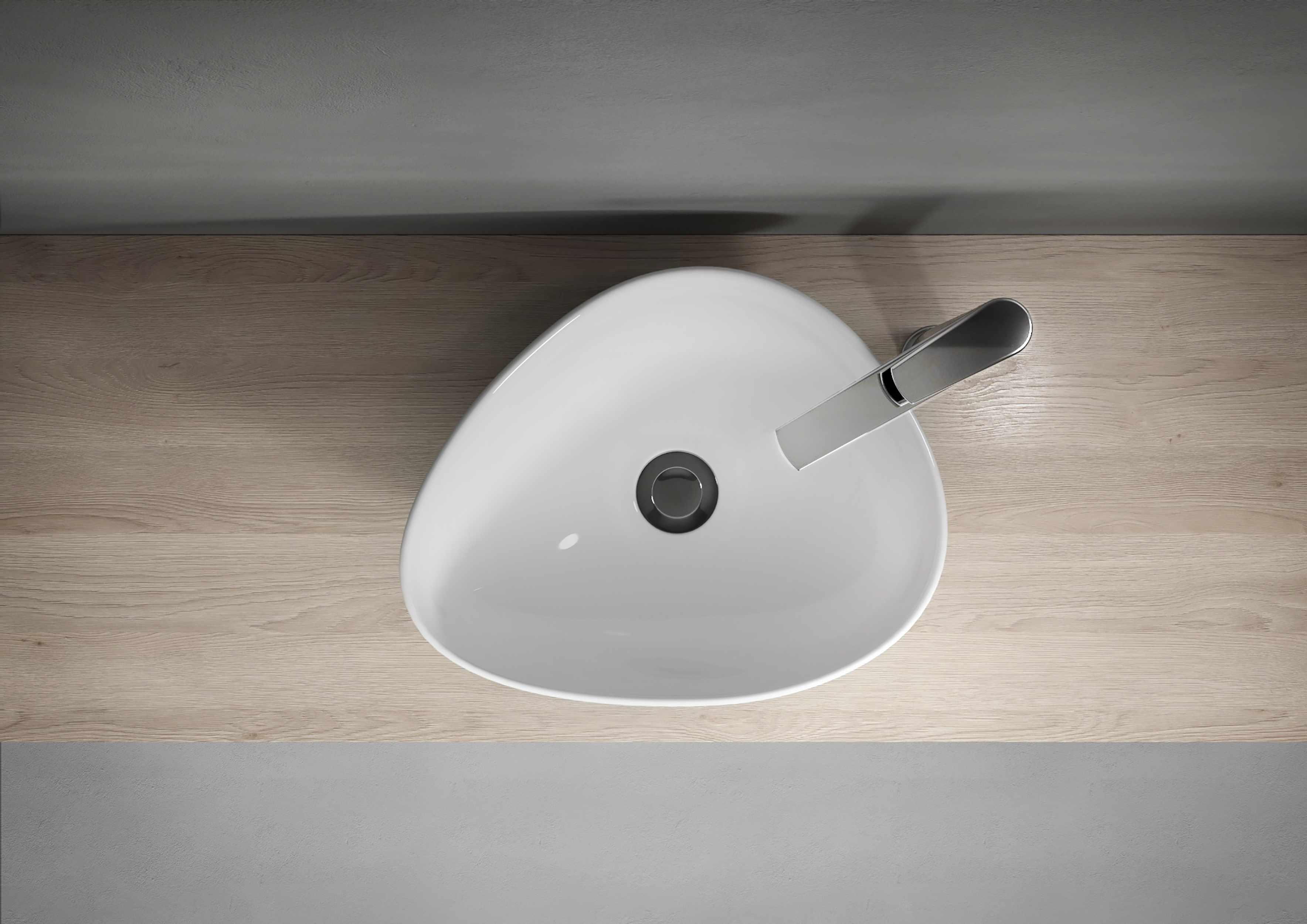 Umywalka ceramiczna nablatowa Moduo 45 Cersanit - 3