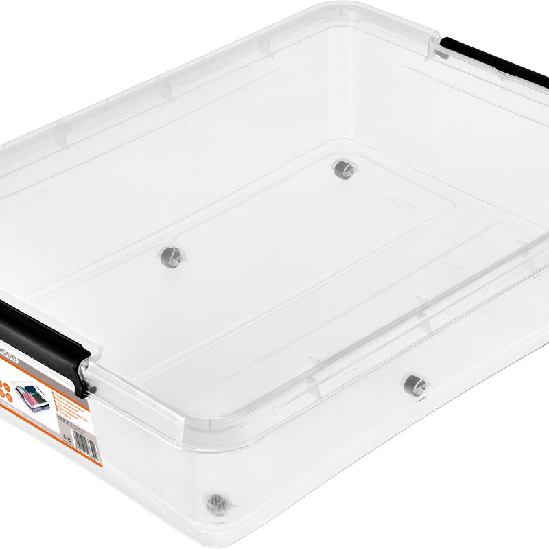 Pojemnik z klipsami na kółkach 61 l 57 x 18 x 76 cm Spaceo