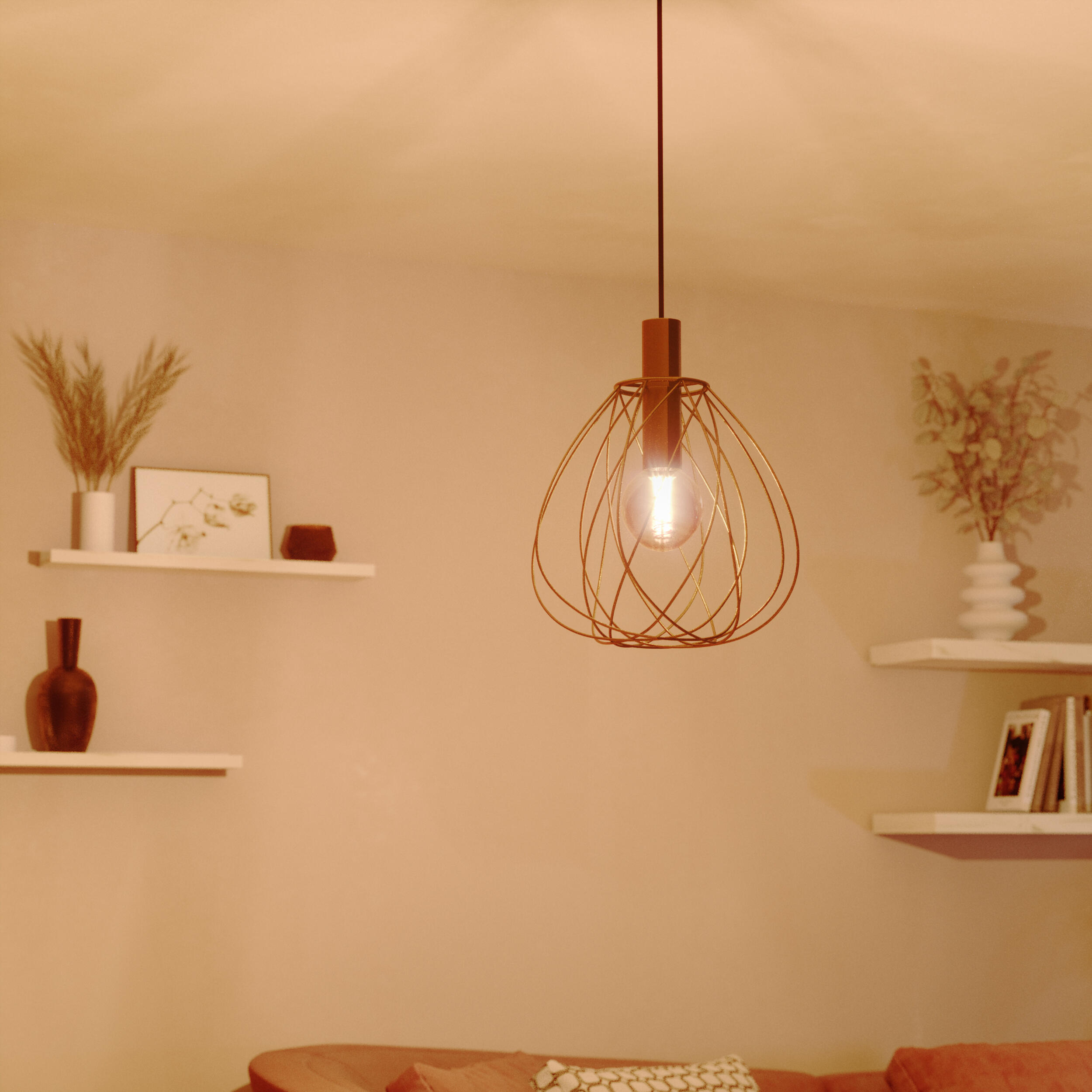 Lampa wisząca Merone mosiądz E27 Inspire - 15