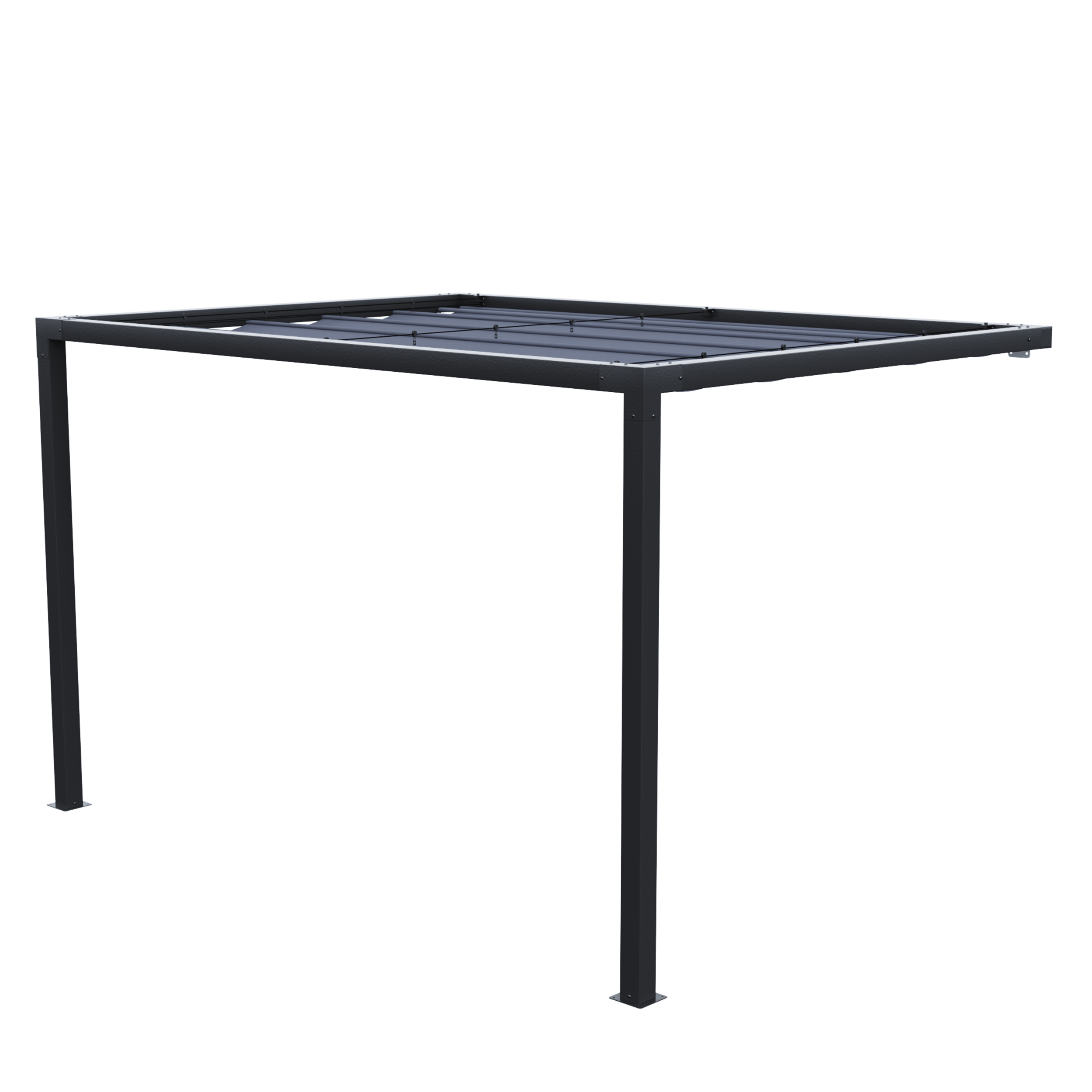 Pawilon ogrodowy pergola Manea 260x350x220 cm przyścienny antracyt Naterial