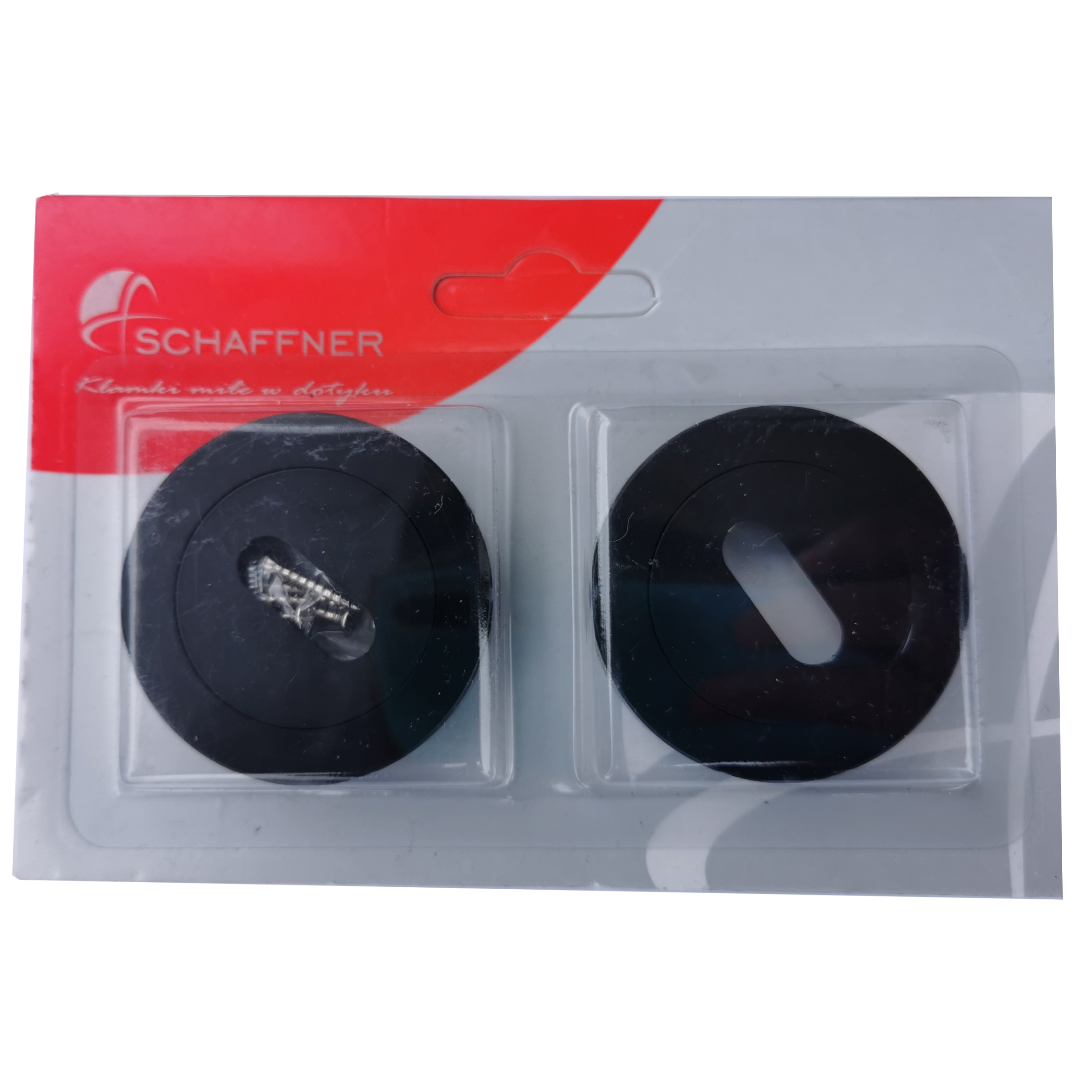 Rozeta podklamkowa pod klucz Lucy okrągła czarna Schaffner - 3