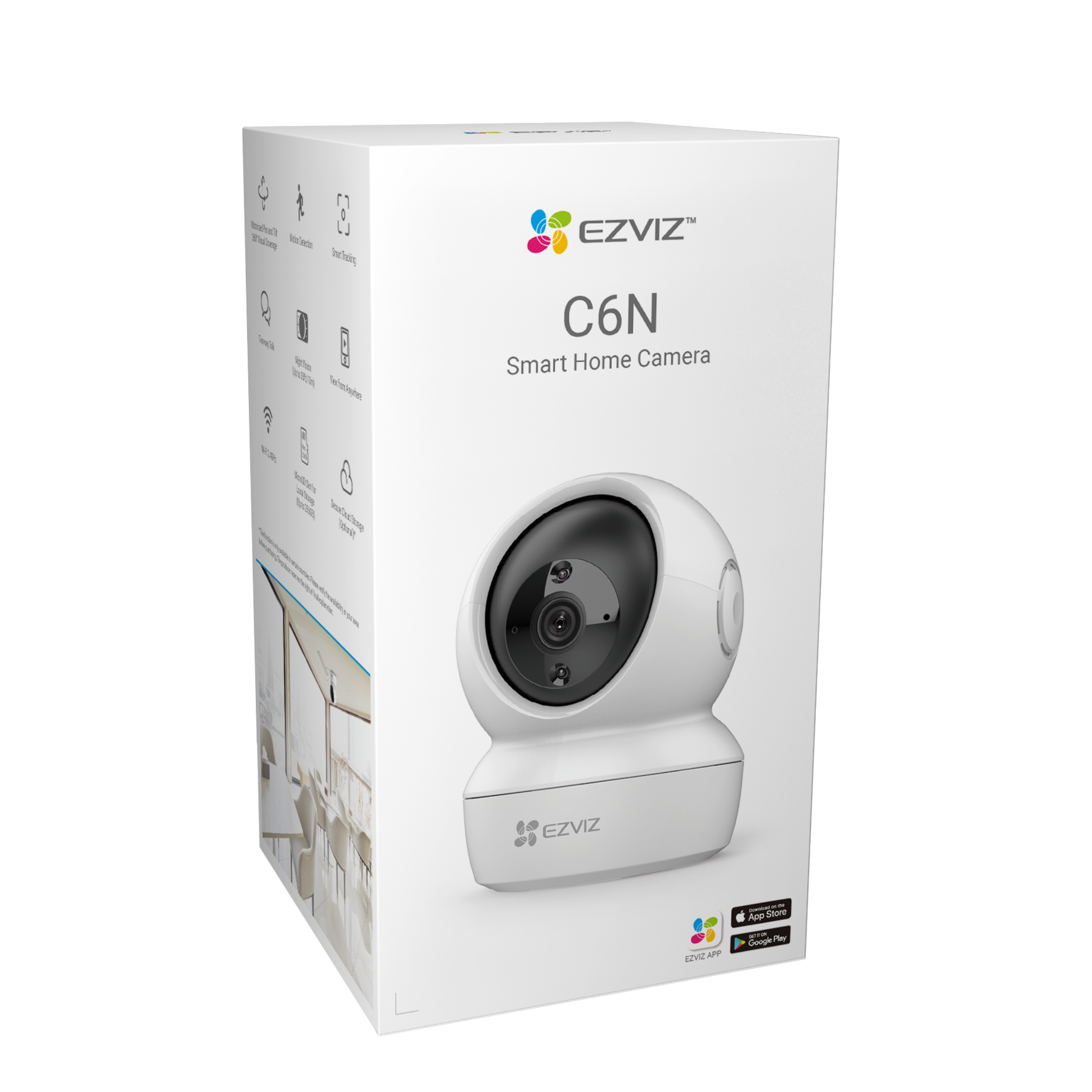 Cámara de videovigilancia interior rotativa Ezviz con Wifi C6N 4MP