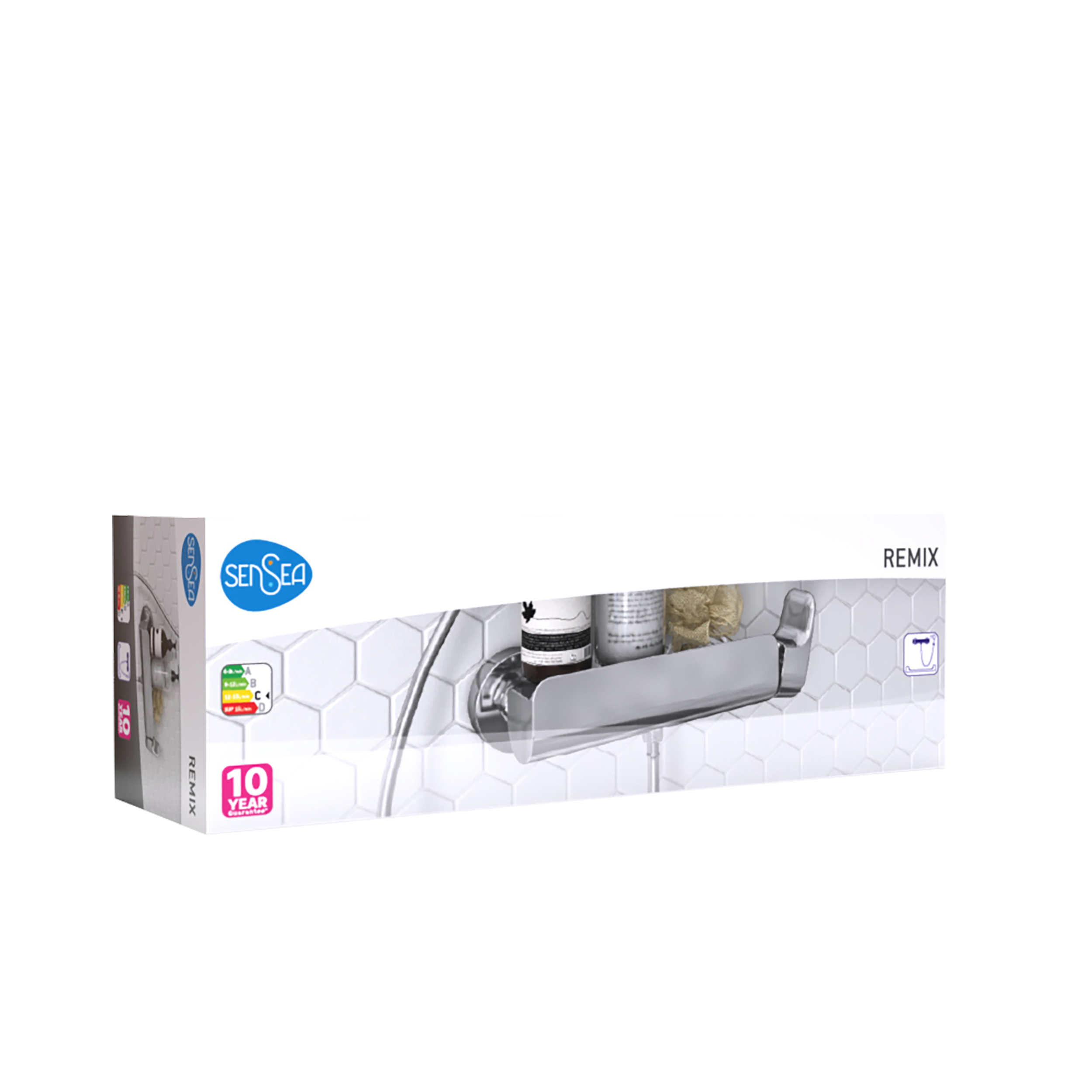 Grifo de ducha monomando SENSEA Remix cromo brillo Latón - 11