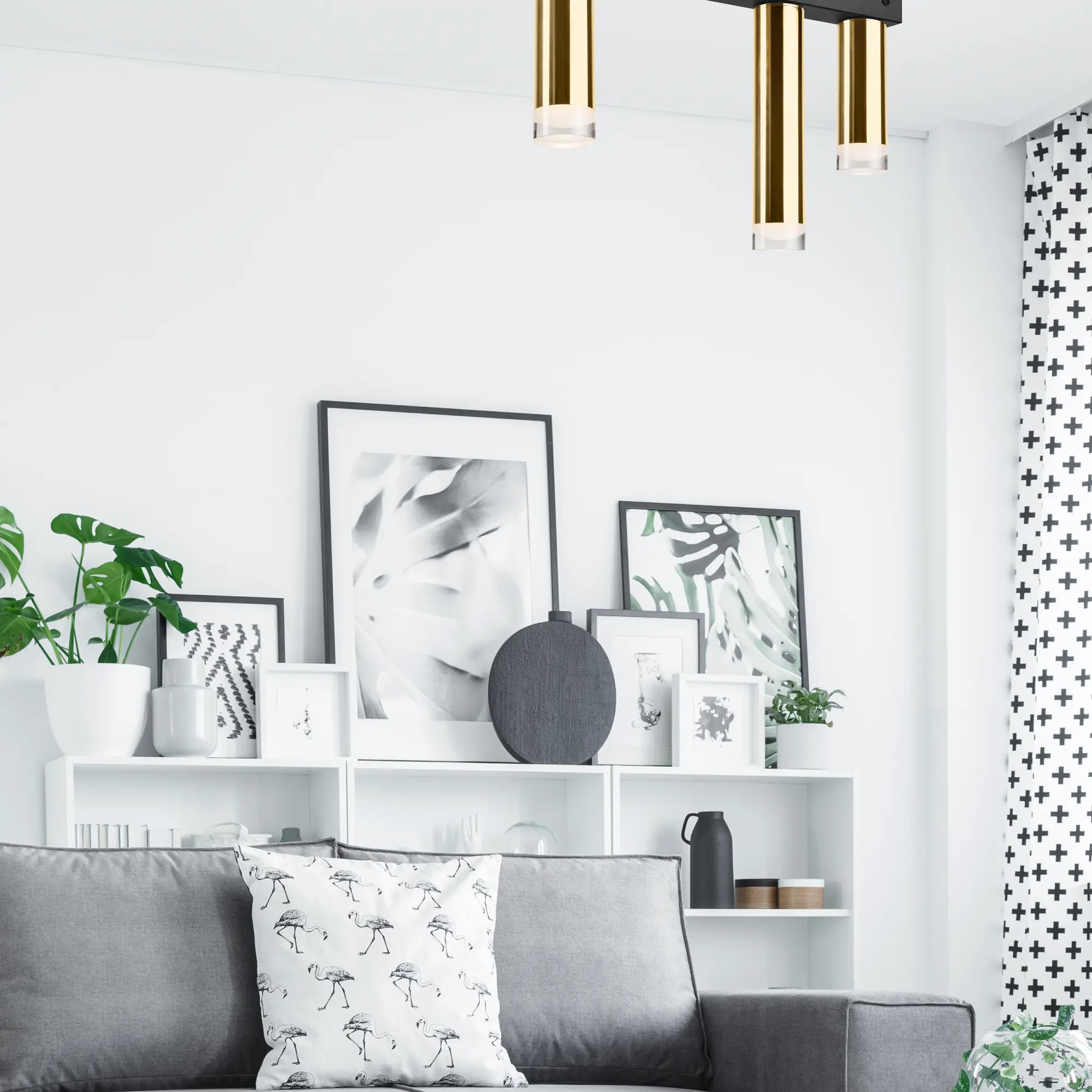 Lampa sufitowa Diego 3 x E27 złoty Lamkur - 3