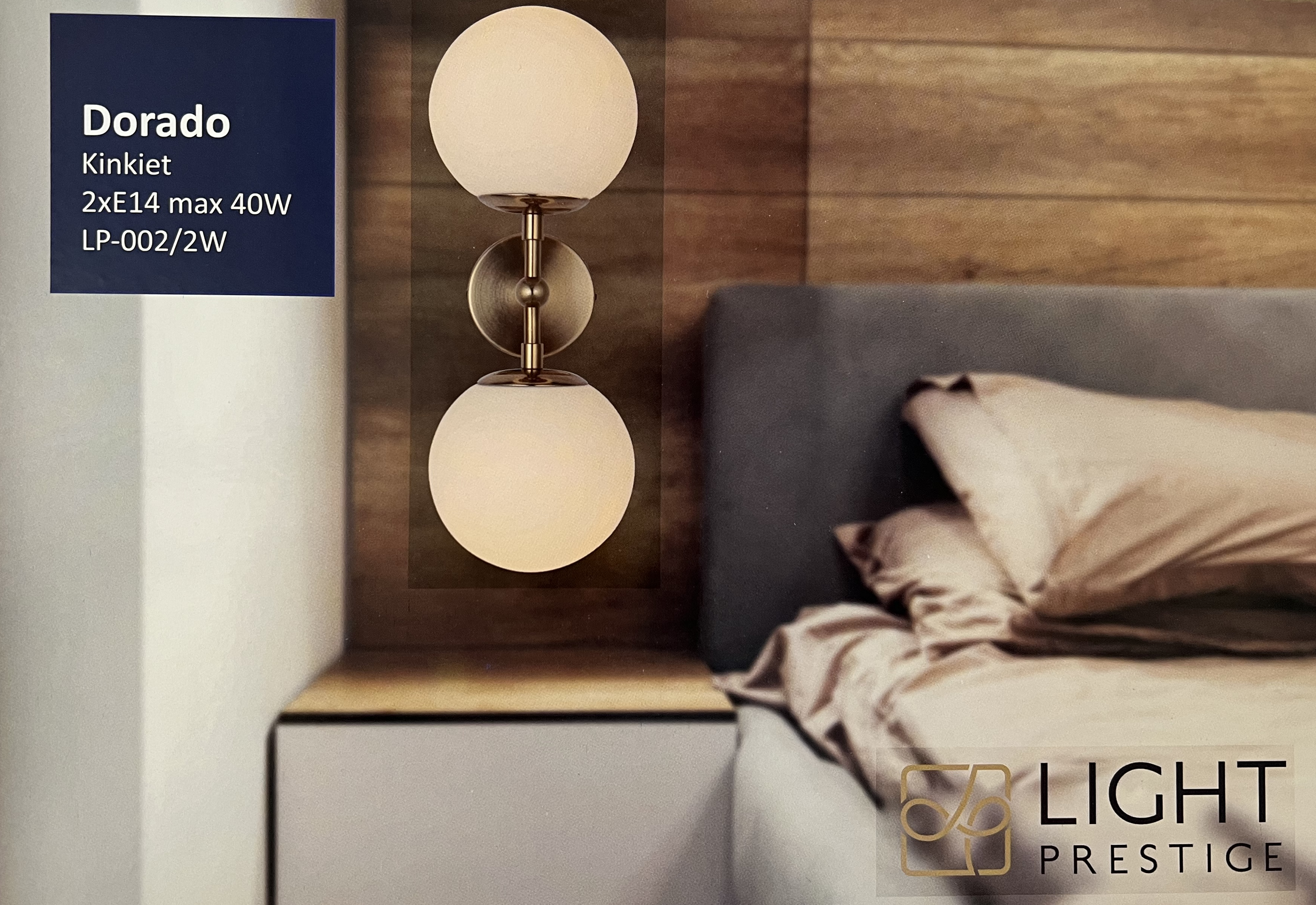 Kinkiet Dorado złoty E14 Light Prestige - 9