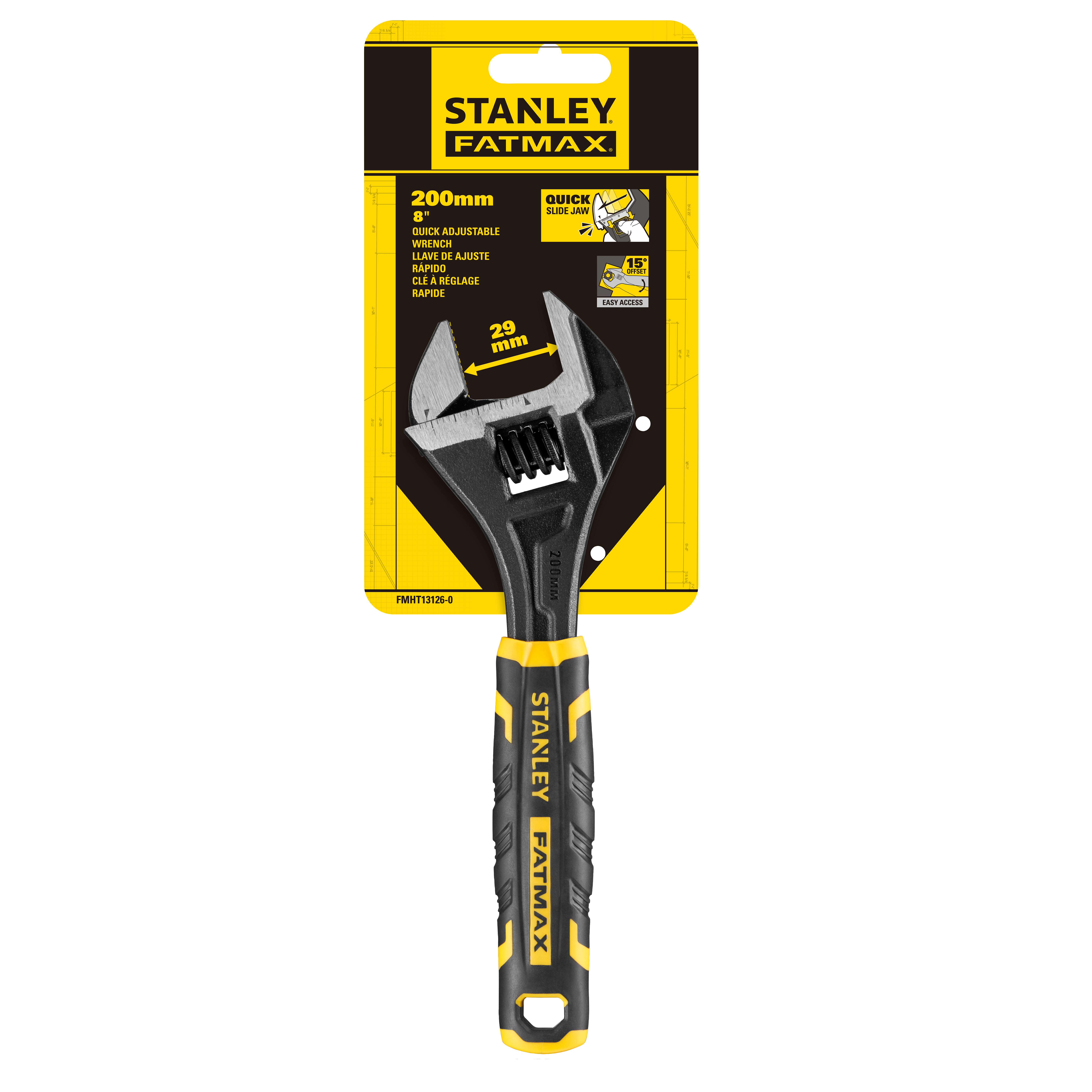 Llave ajustable  STANLEY FATMAX 8/200 mm - 12