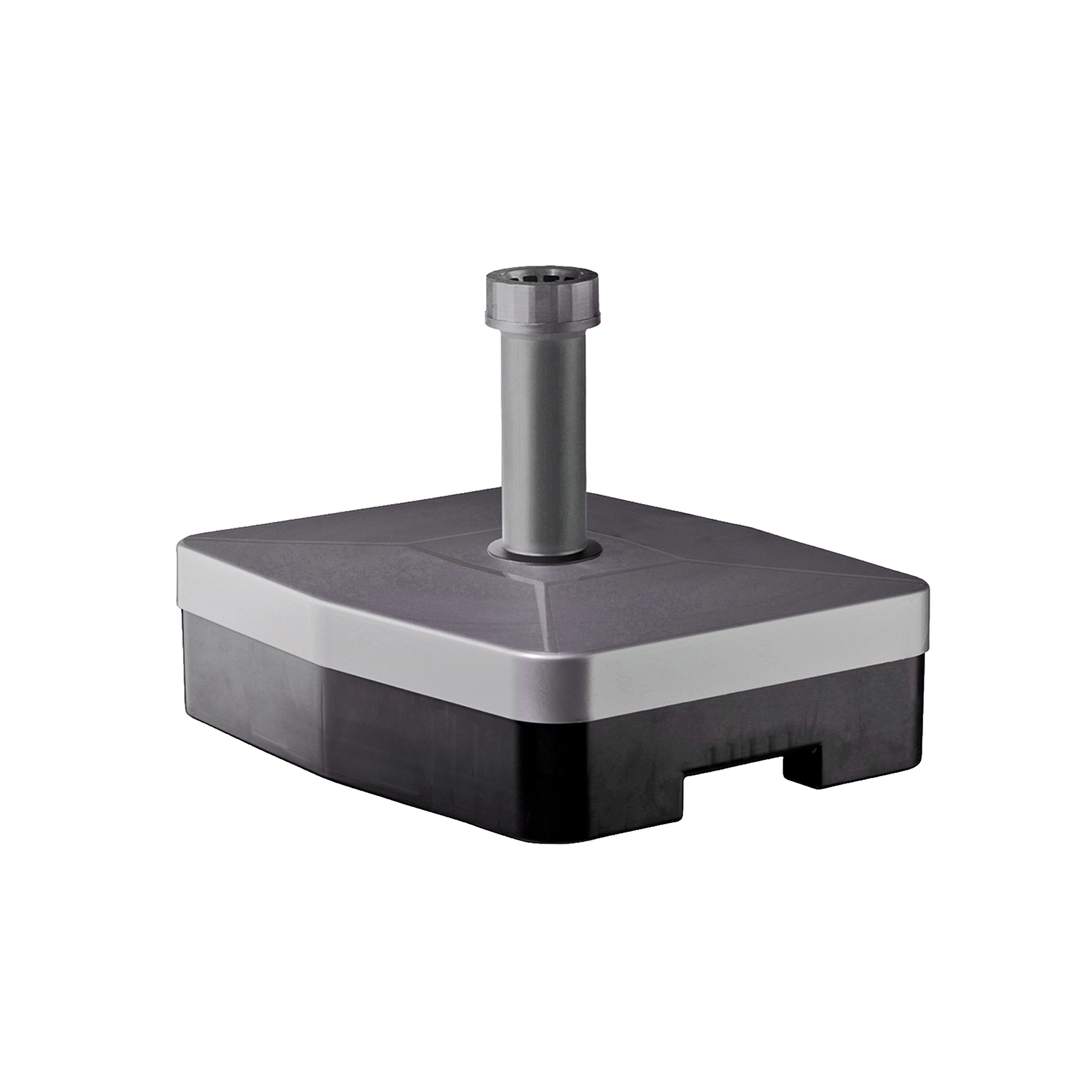 Base per ombrellone riempibile in resina argento HELCOSOL L 49 x P 41 x H 16 cm - 2