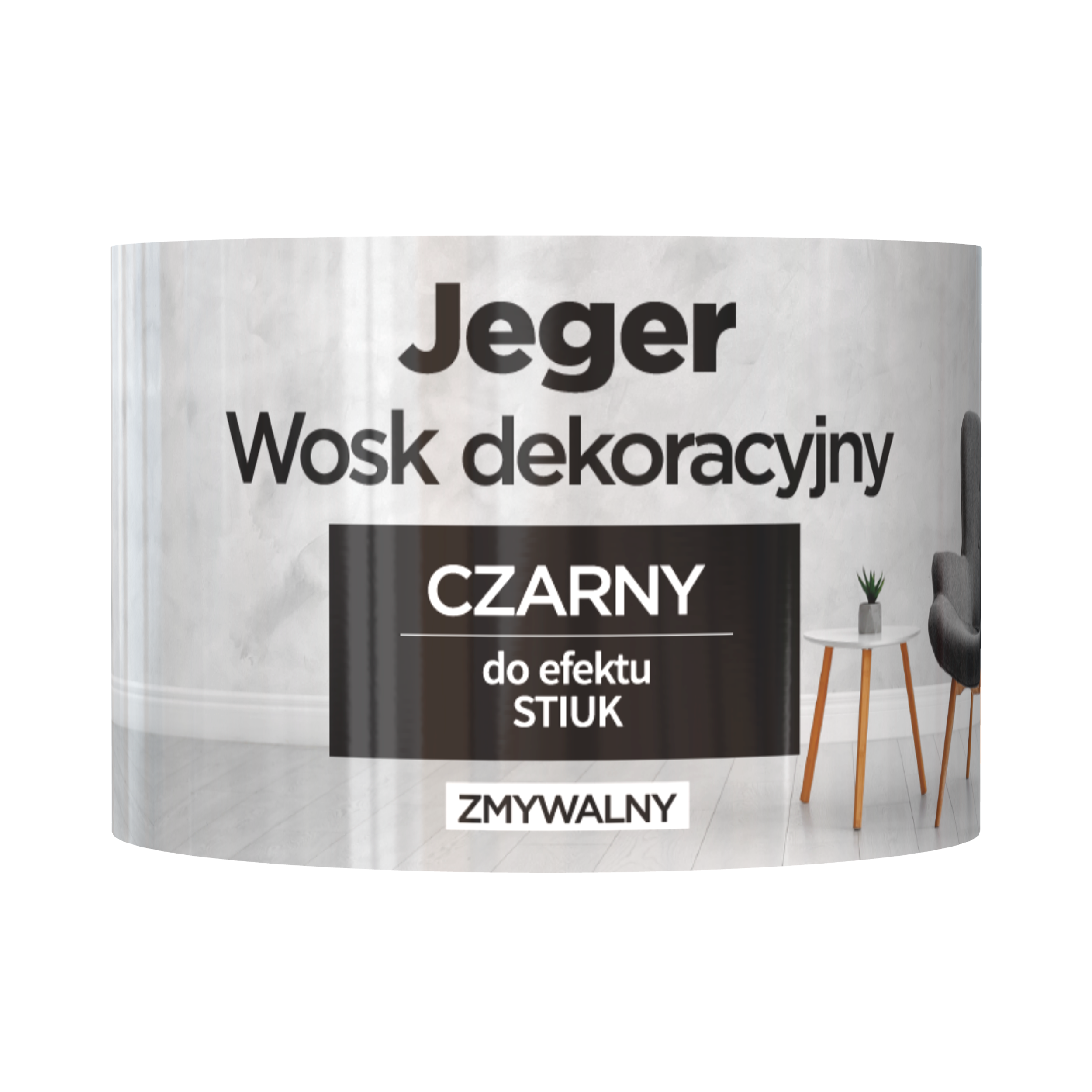 Wosk dekoracyjny czarny 0.25 l Jeger - 2