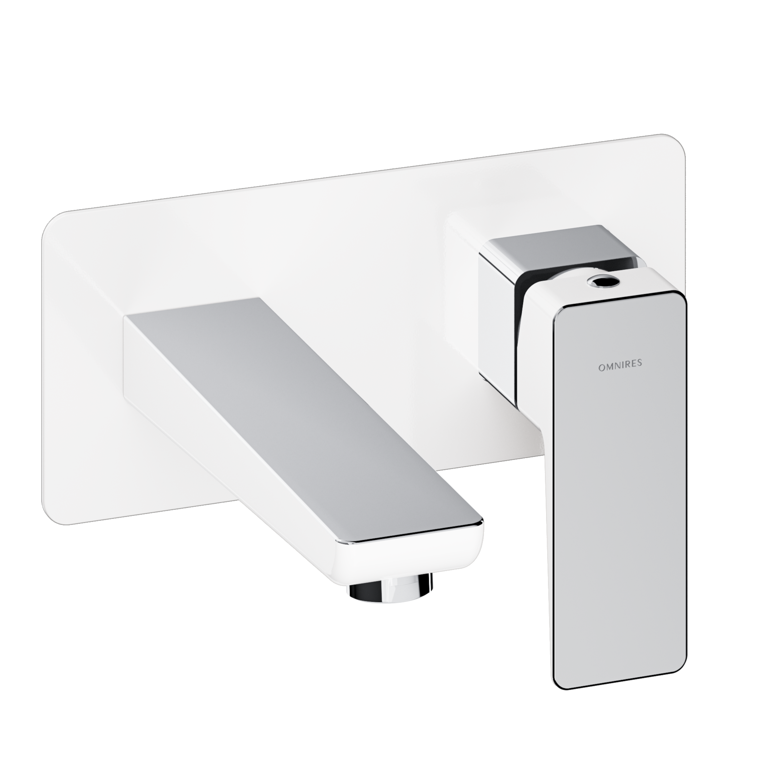 Bateria podtynkowa umywalkowa chromowano-biała Saxon Omnires