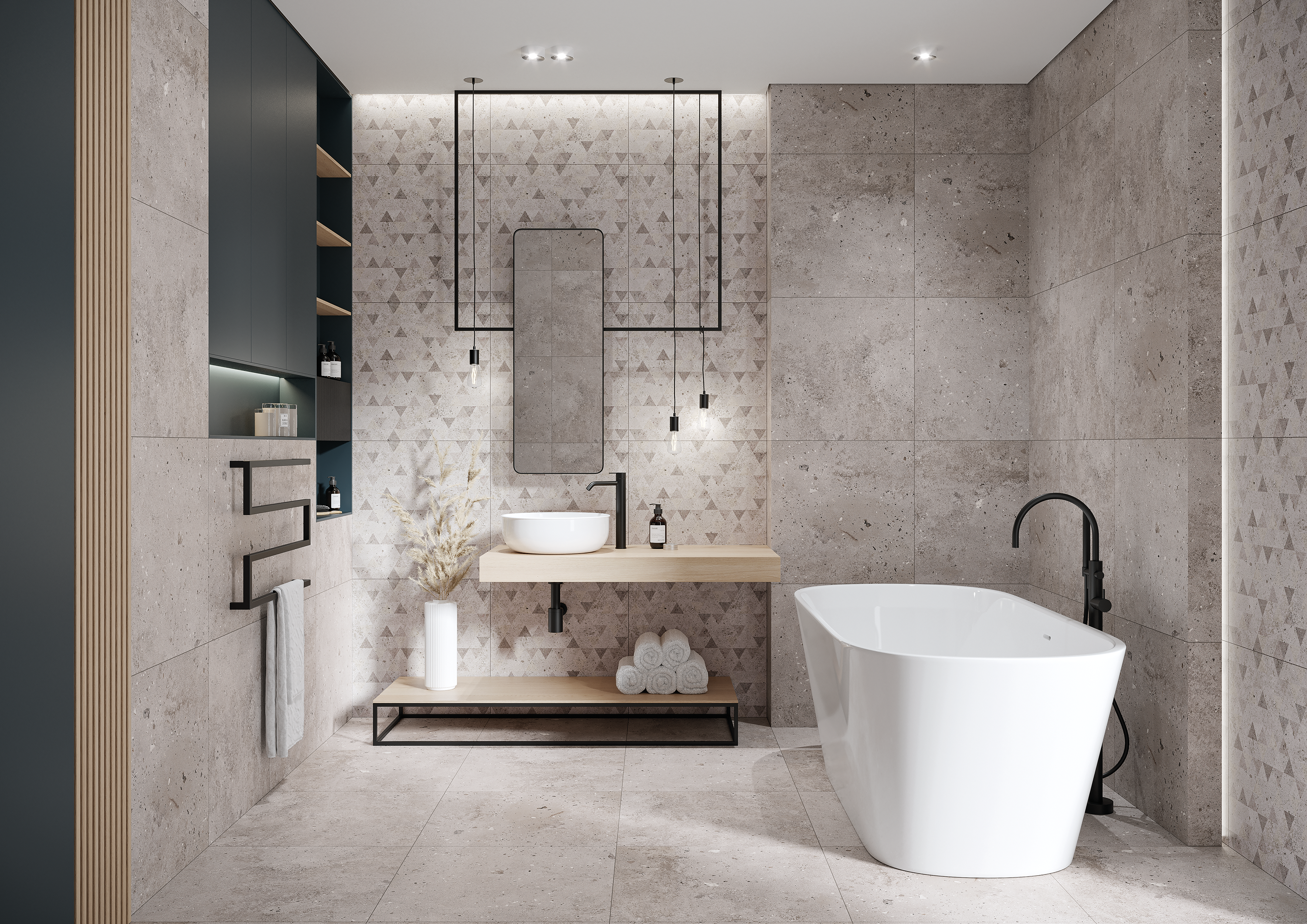 Gres szkliwiony Darkside Grys 60x60 Ceramika Paradyż - 8