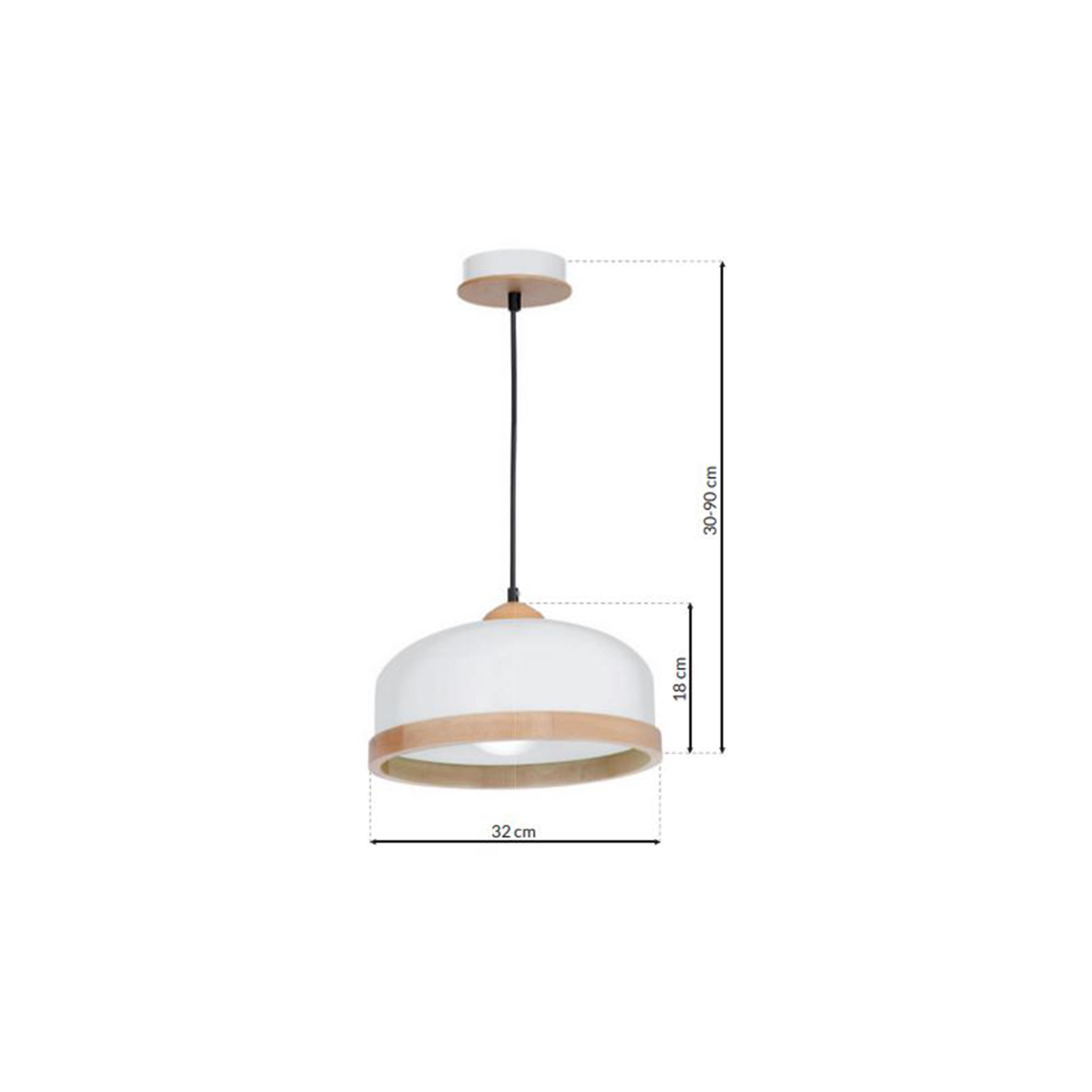 Lampa wisząca Studio biały E27 Milagro