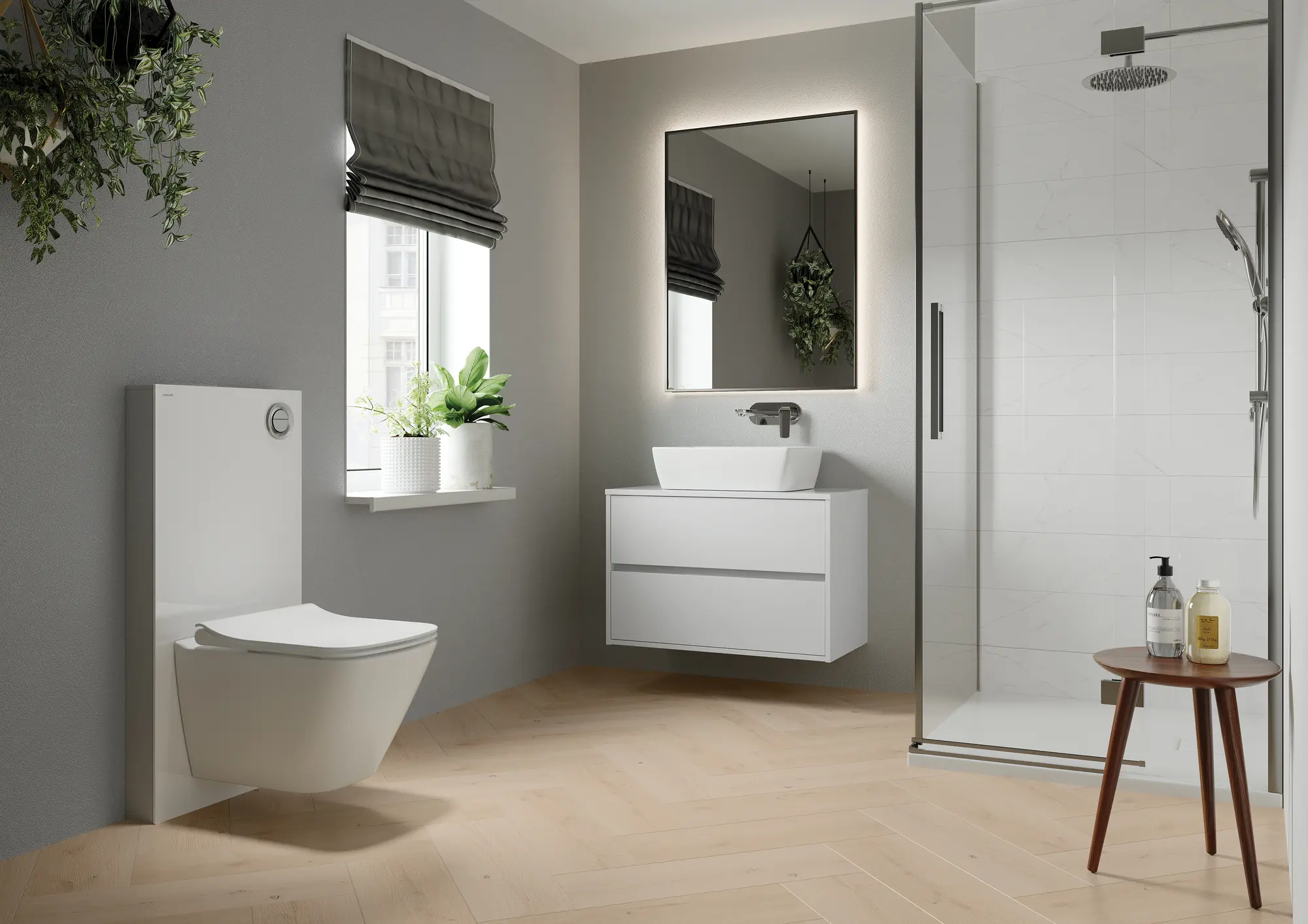 Stelaż natynkowy do WC Integra biały Cersanit - 2