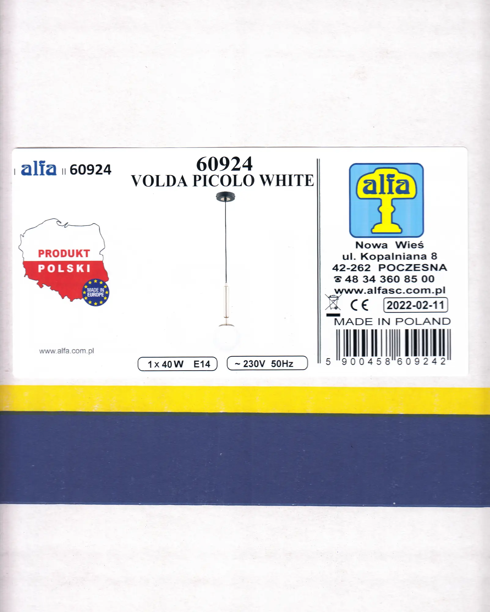 Lampa wisząca Volda Picolo złota E14 Alfa - 4