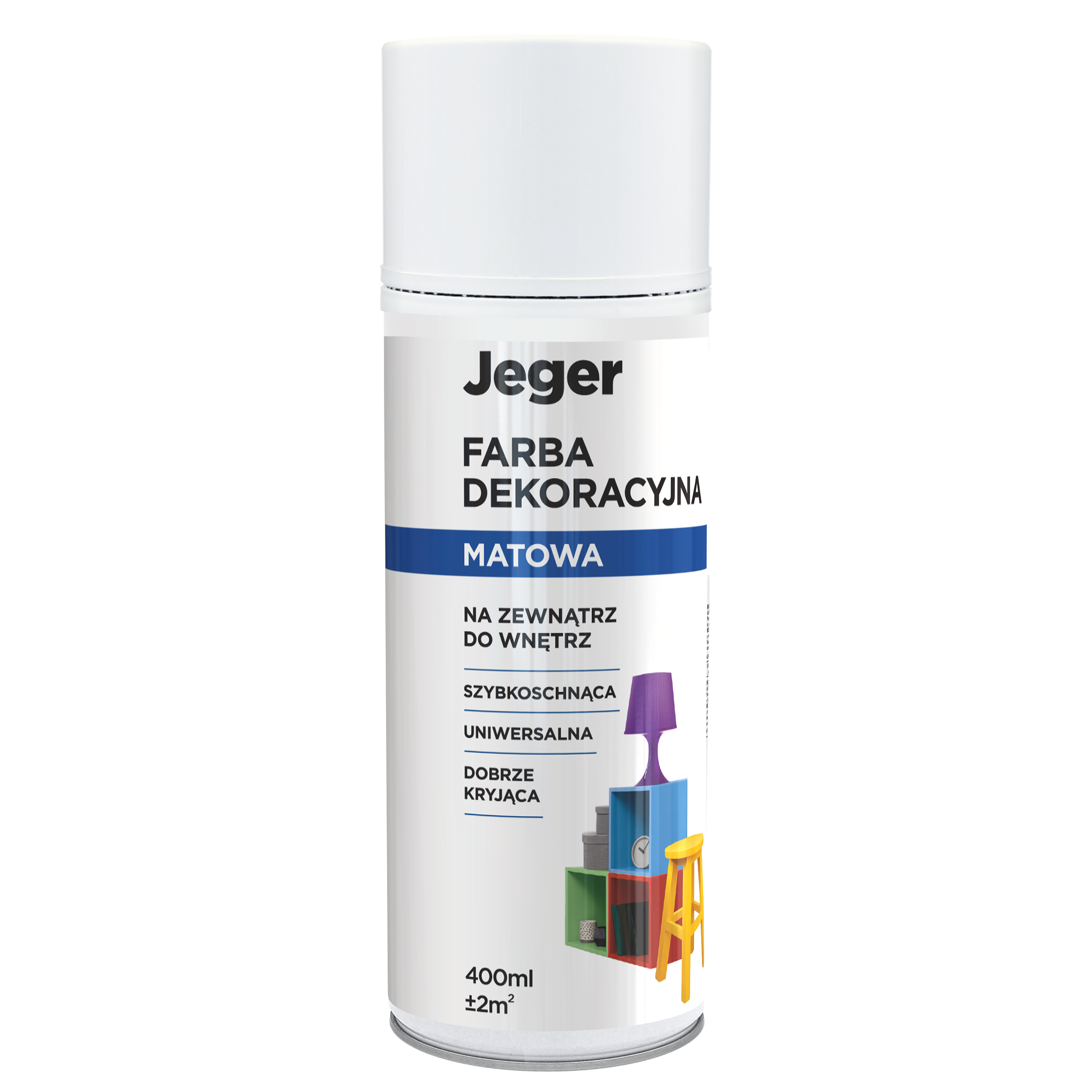 Spray 0.4 l biały mat Jeger - 2
