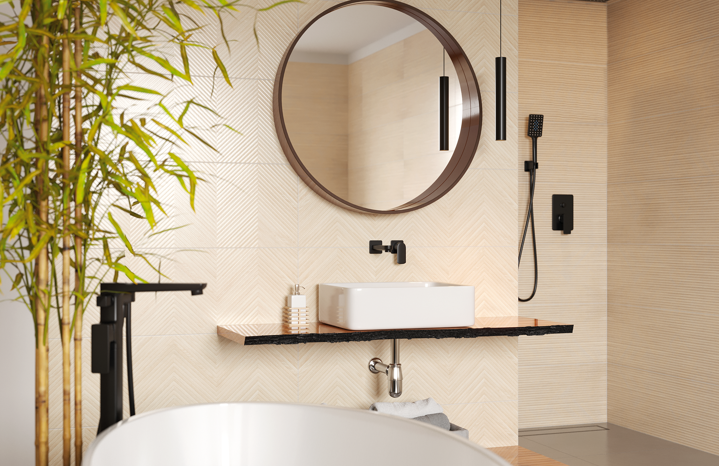 Glazura Larchwood Alder Zig 30x90 Baldocer - 2