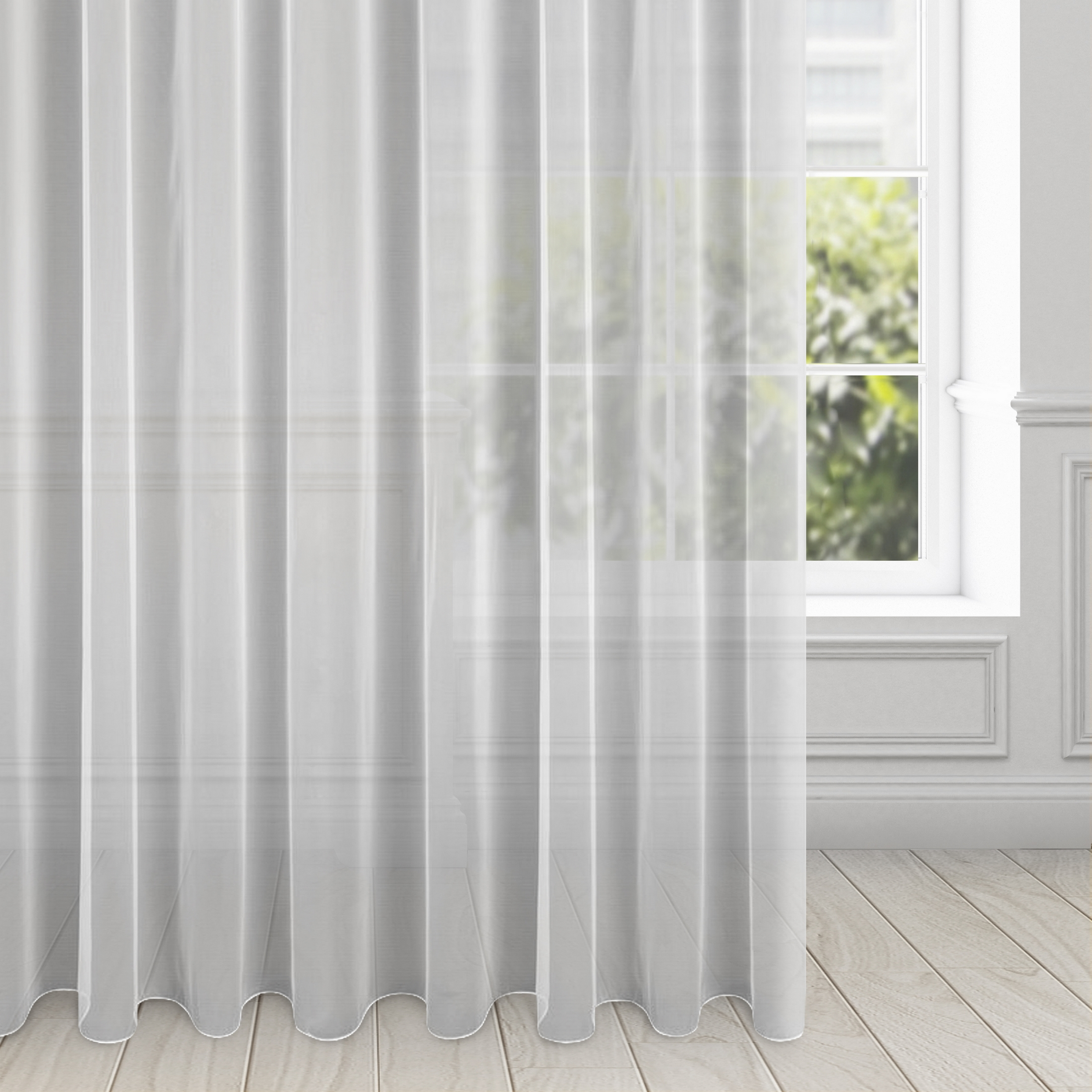 Firana na przelotkach Esel 350 x 250 cm biała - 2