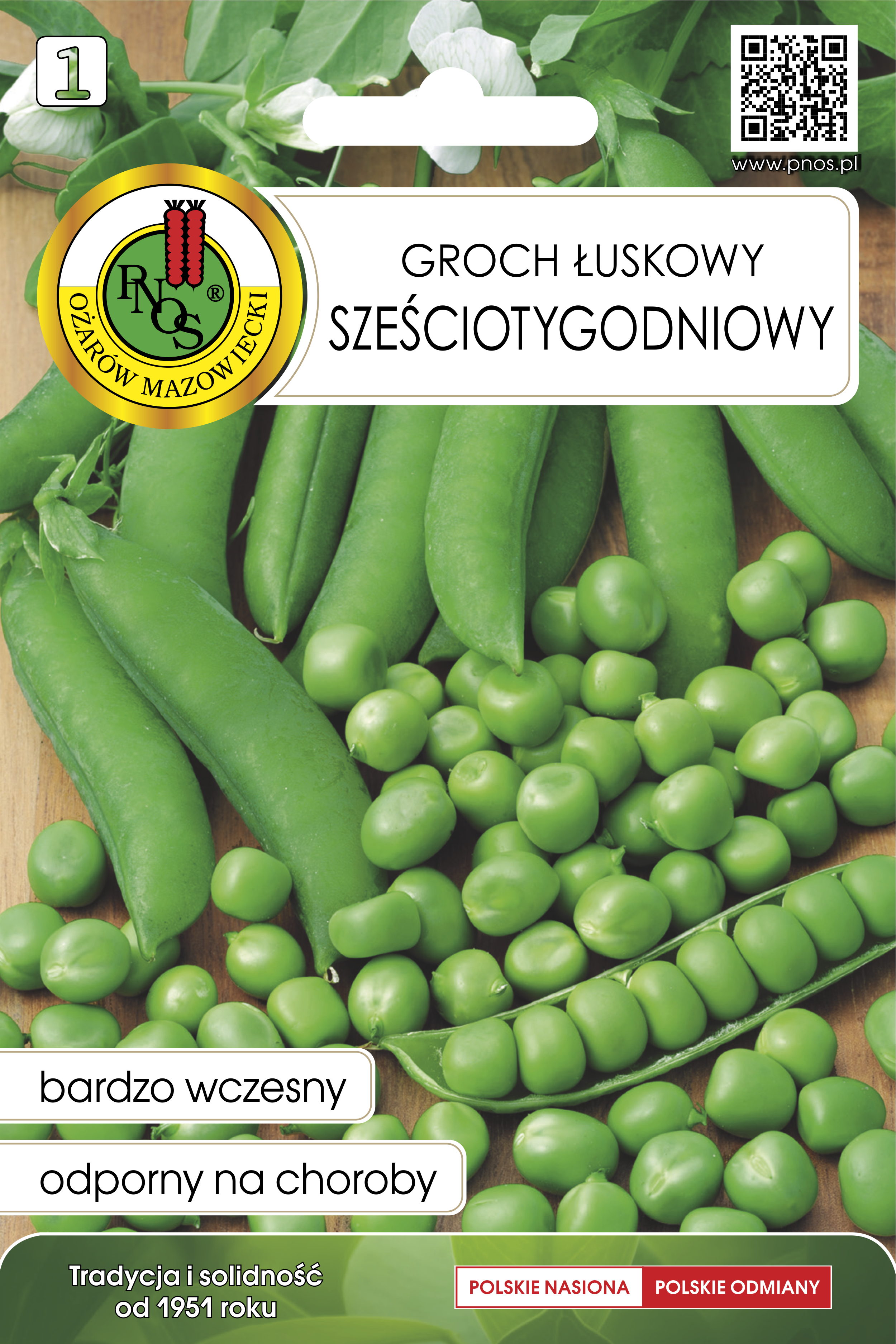 Groch łuskowy 6-tygodniowy nasiona Pnos
