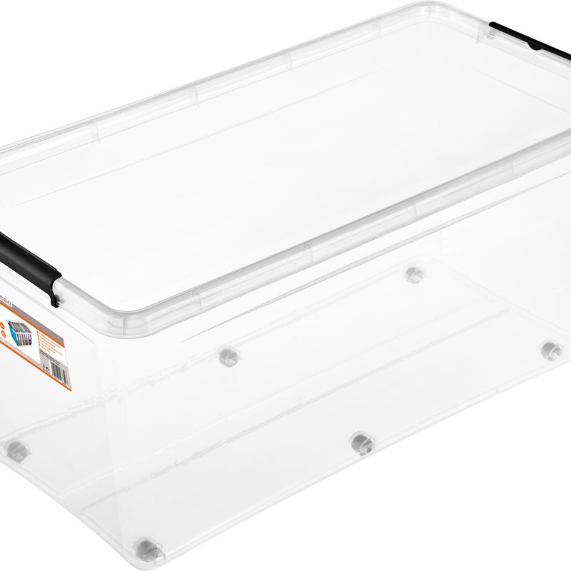 Pojemnik z klipsami na kółkach 75 l 39 x 35 x 76 cm Spaceo