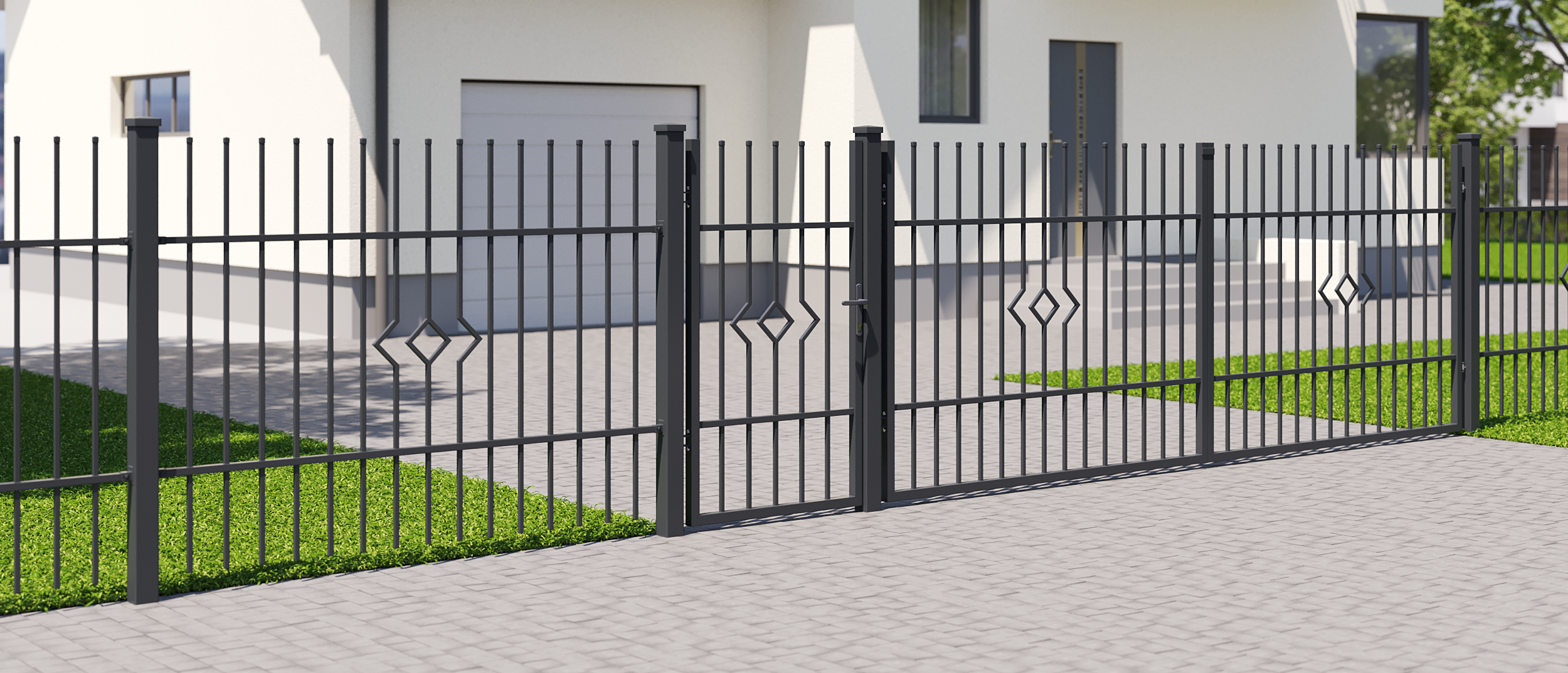 Przęsło ogrodzeniowe Lila 2x1.2 m Polargos - 2