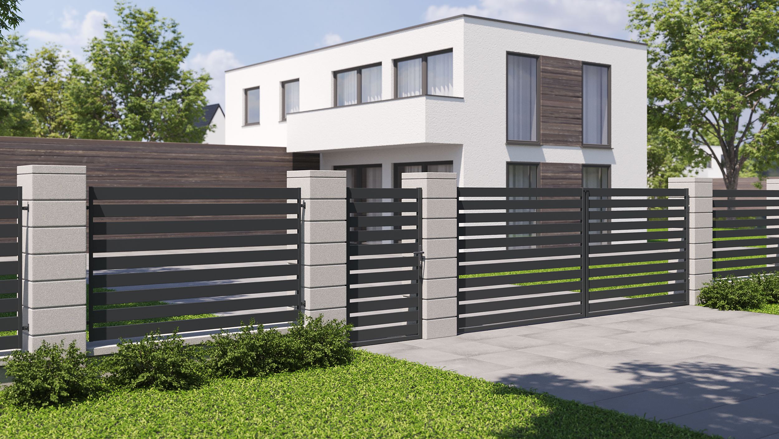 Przęsło ogrodzeniowe Szafir 2x1.18 m Polargos - 4