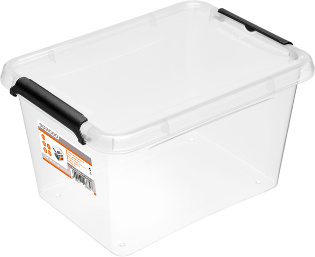 Pojemnik z klipsami 2 l 15 x 11 x 19.5 cm Spaceo