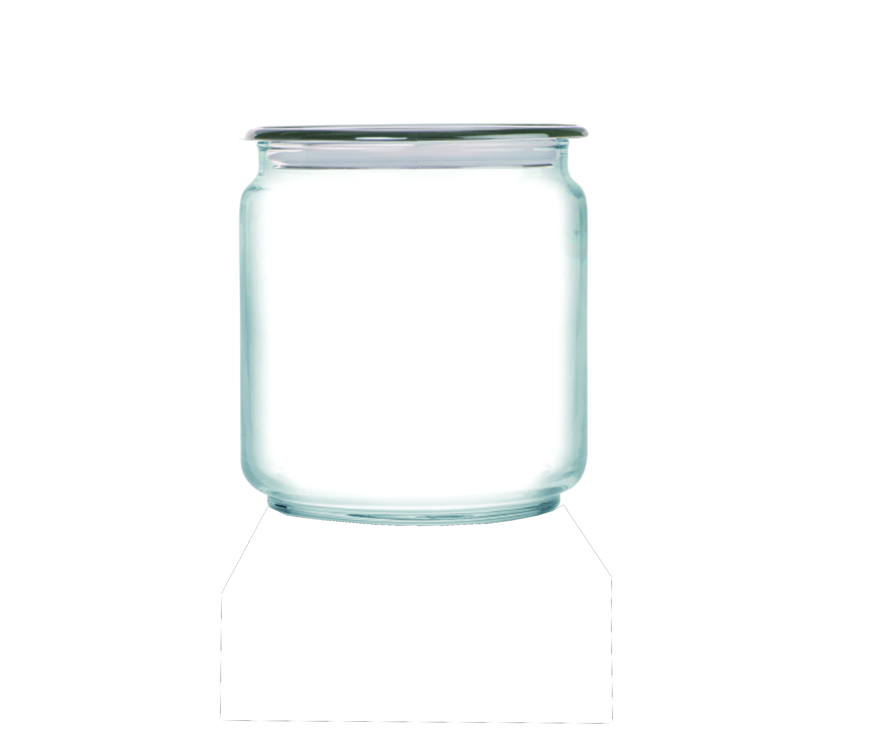 Słoik z pokrywką Plano 750 ml szary Luminarc