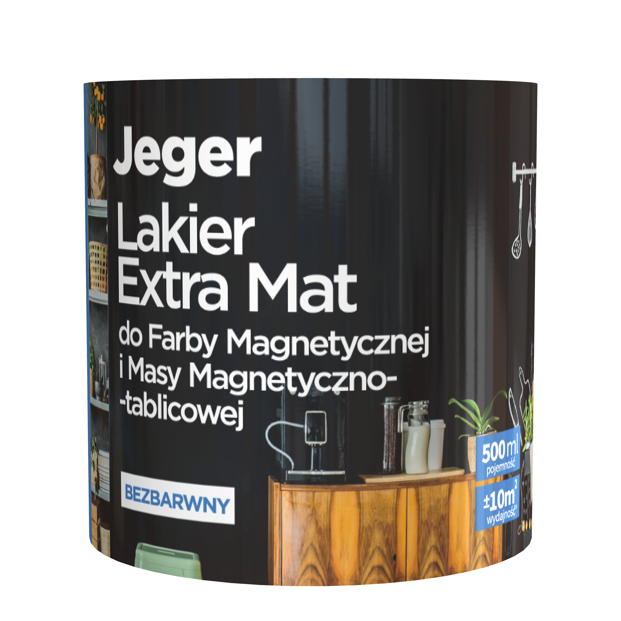 Lakier do farb tablicowych i magnetycznych 0.5 l matowy Jeger - 2