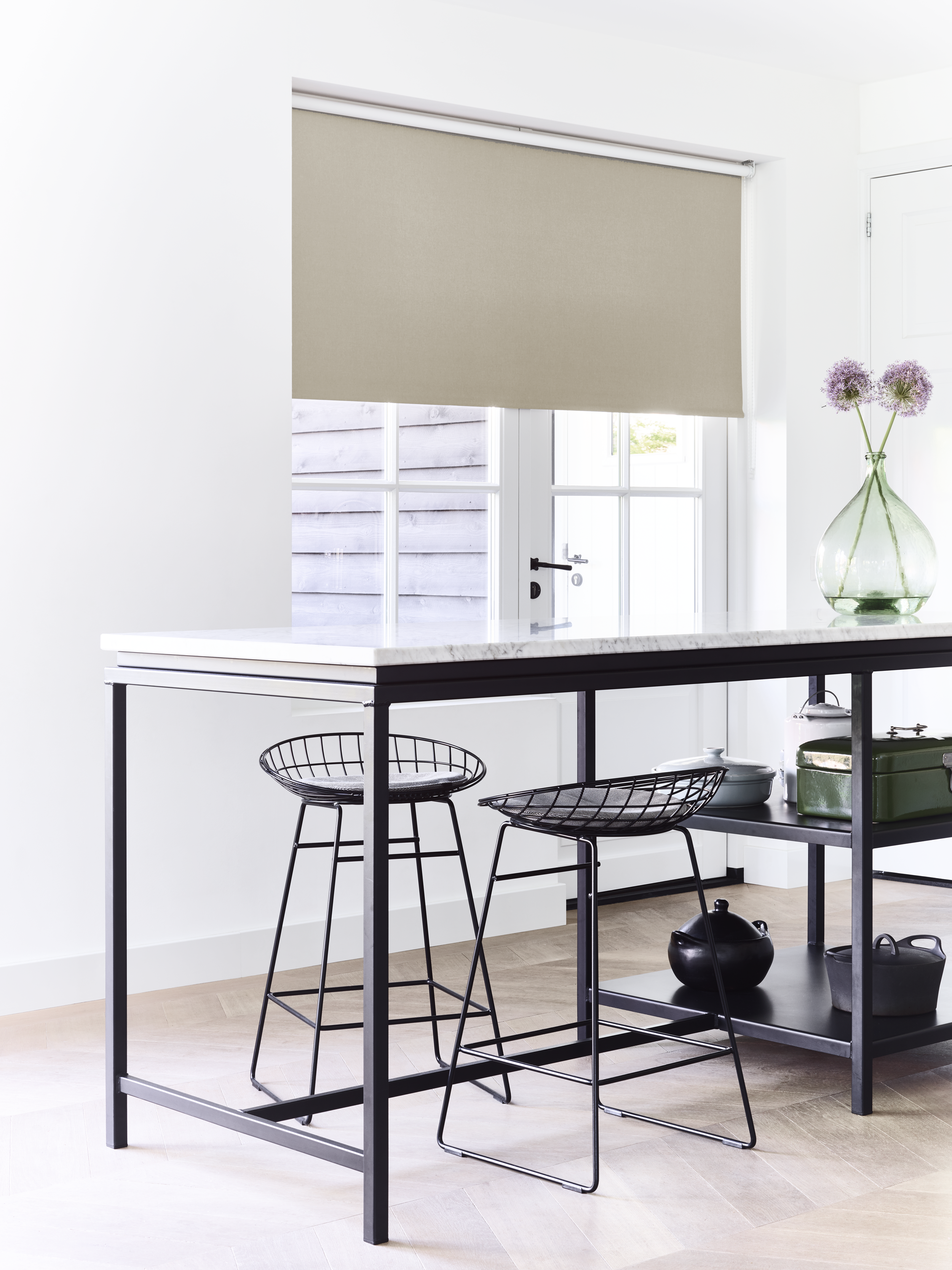 Roleta elektryczna zaciemniająca Pure Smart beżowa  150 x 190 cm MotionBlinds - 3