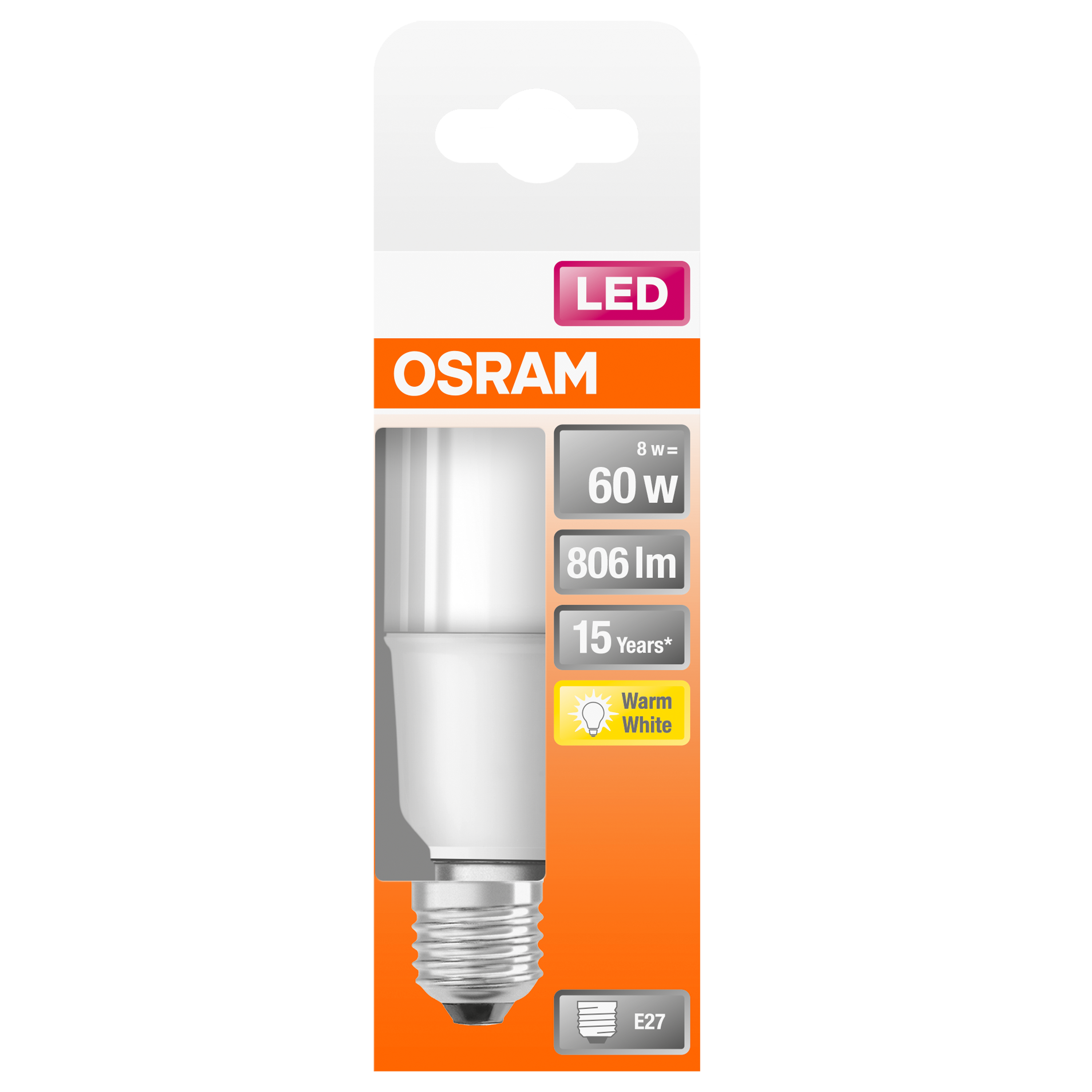 Żarówka LED E27 8 W = 60 W 806 lm Ciepła biel Osram - 6