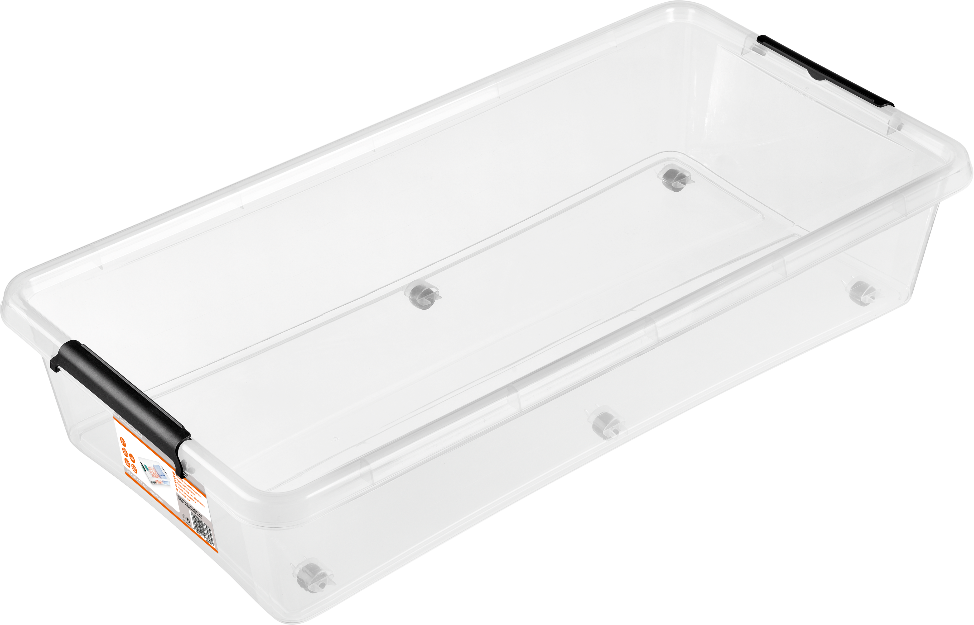 Pojemnik z klipsami na kółkach 35 l 39 x 16 x 76 cm Spaceo