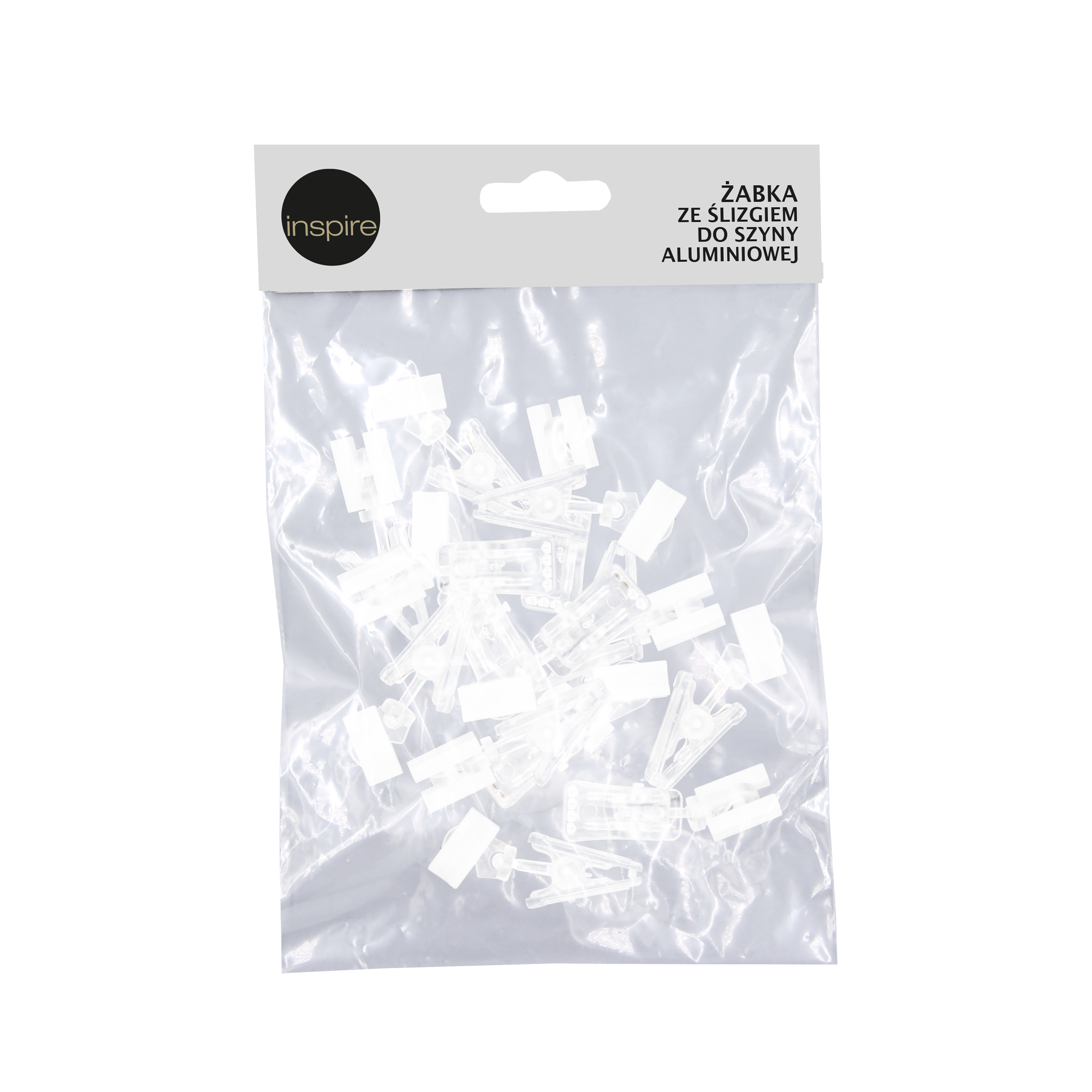 Żabki ze ślizgiem do profilu aluminiowego 60 szt. białe - 4