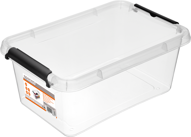 Pojemnik z klipsami 4.5 l 20 x 12 x 29 cm Spaceo