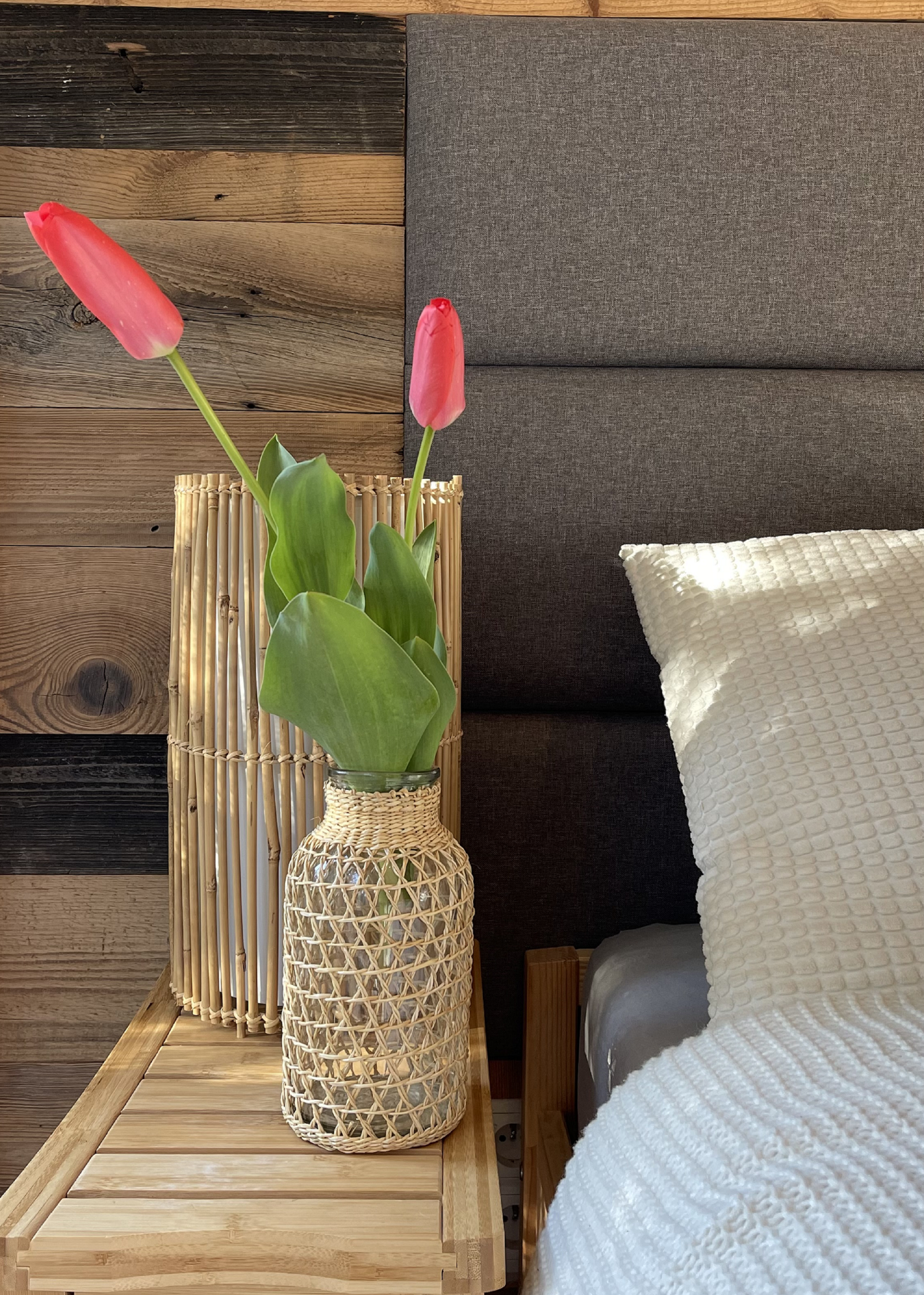 Wazon szklany opleciony sznurkiem LWZ-29 wys. 20 cm - 9