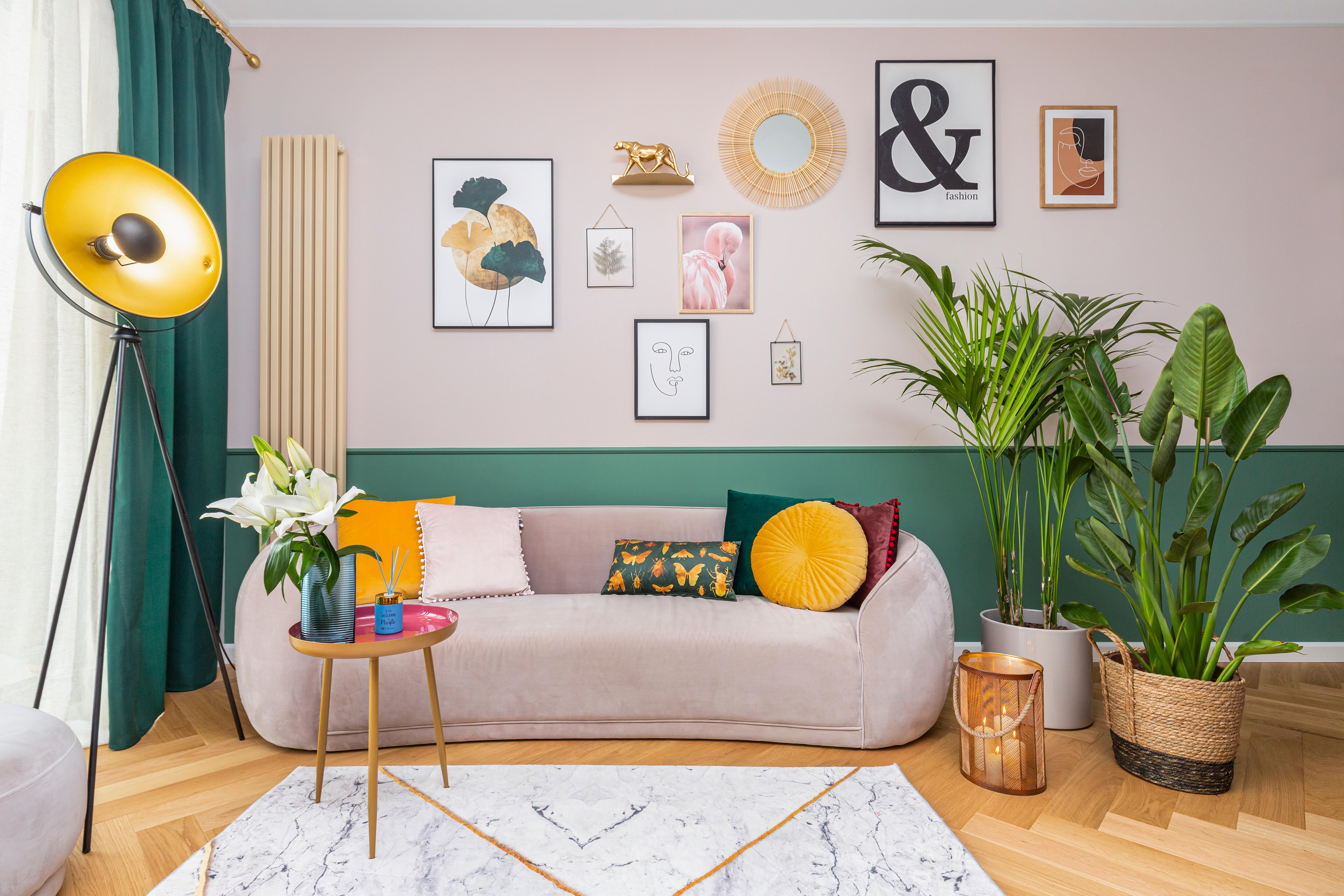 Firana na taśmie Celine 140 x 270 cm beżowa - 4