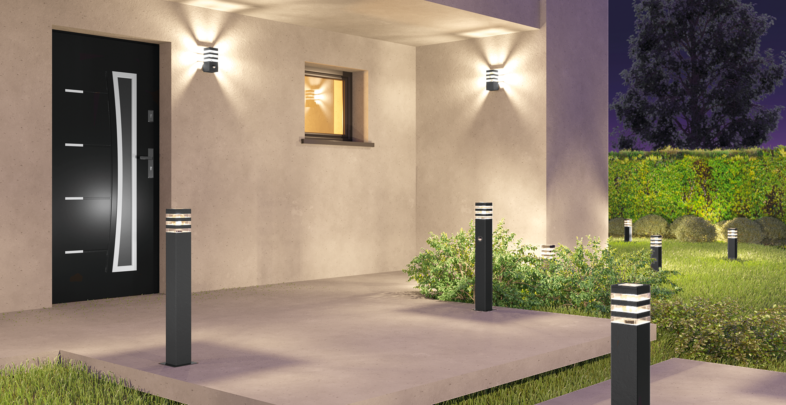 Lampa ogrodowa słupek Teksas IP44 74 cm E27 Polux - 8