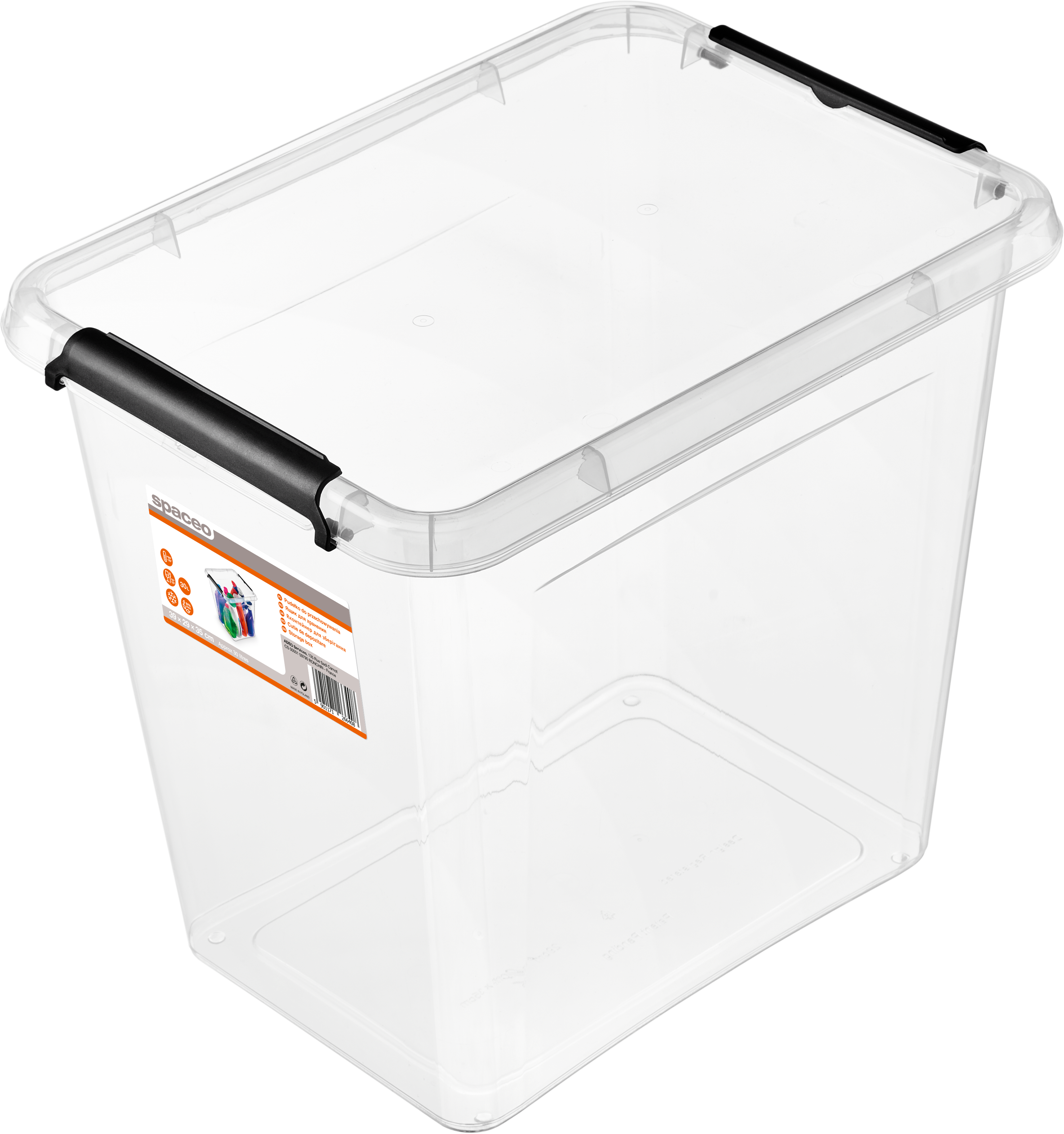 Pojemnik z klipsami 30 l 29 x 35 x 39 cm Spaceo
