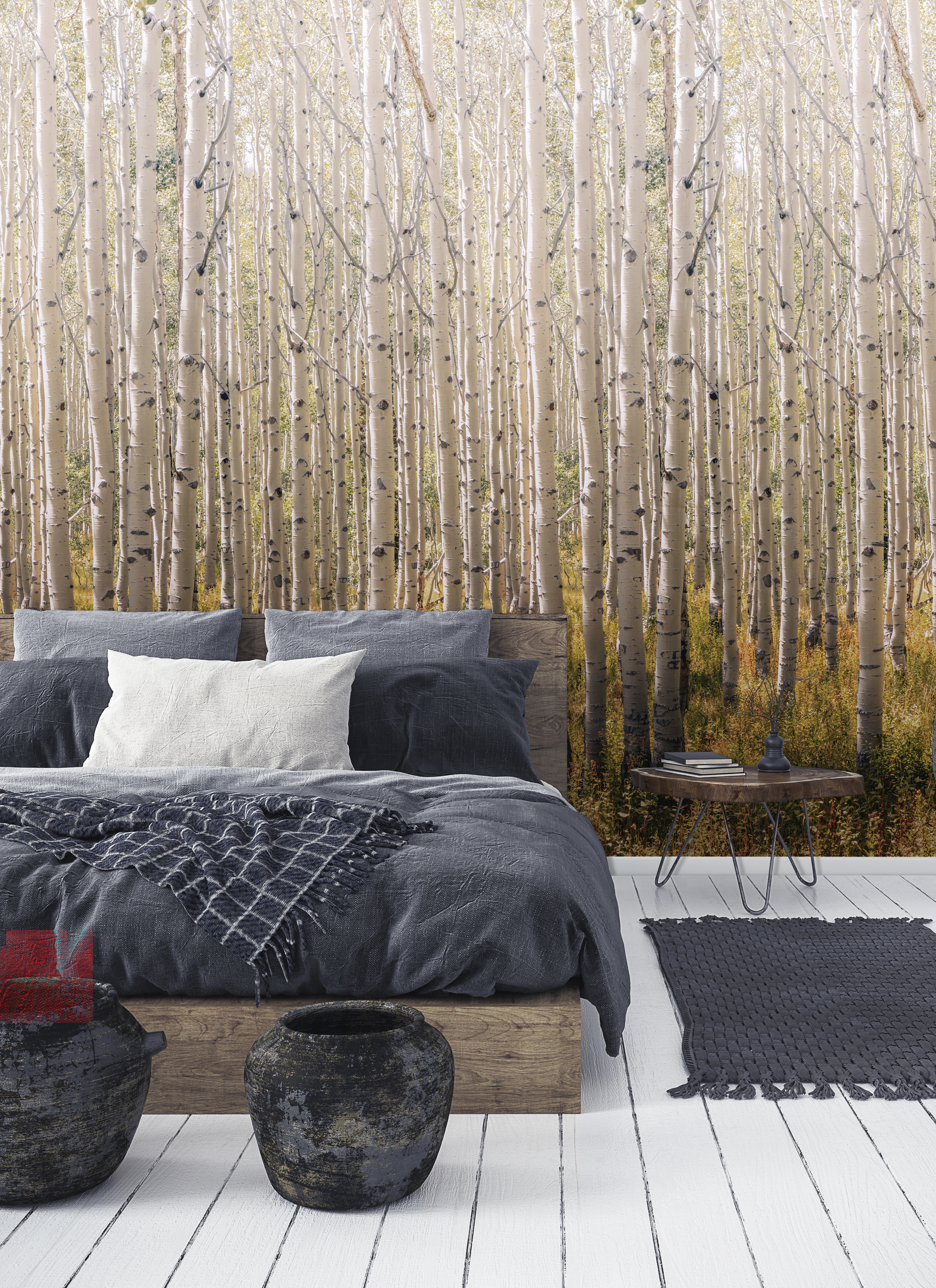 Tapeta panoramiczna Birch Tree A42601 las 159 x 280 cm