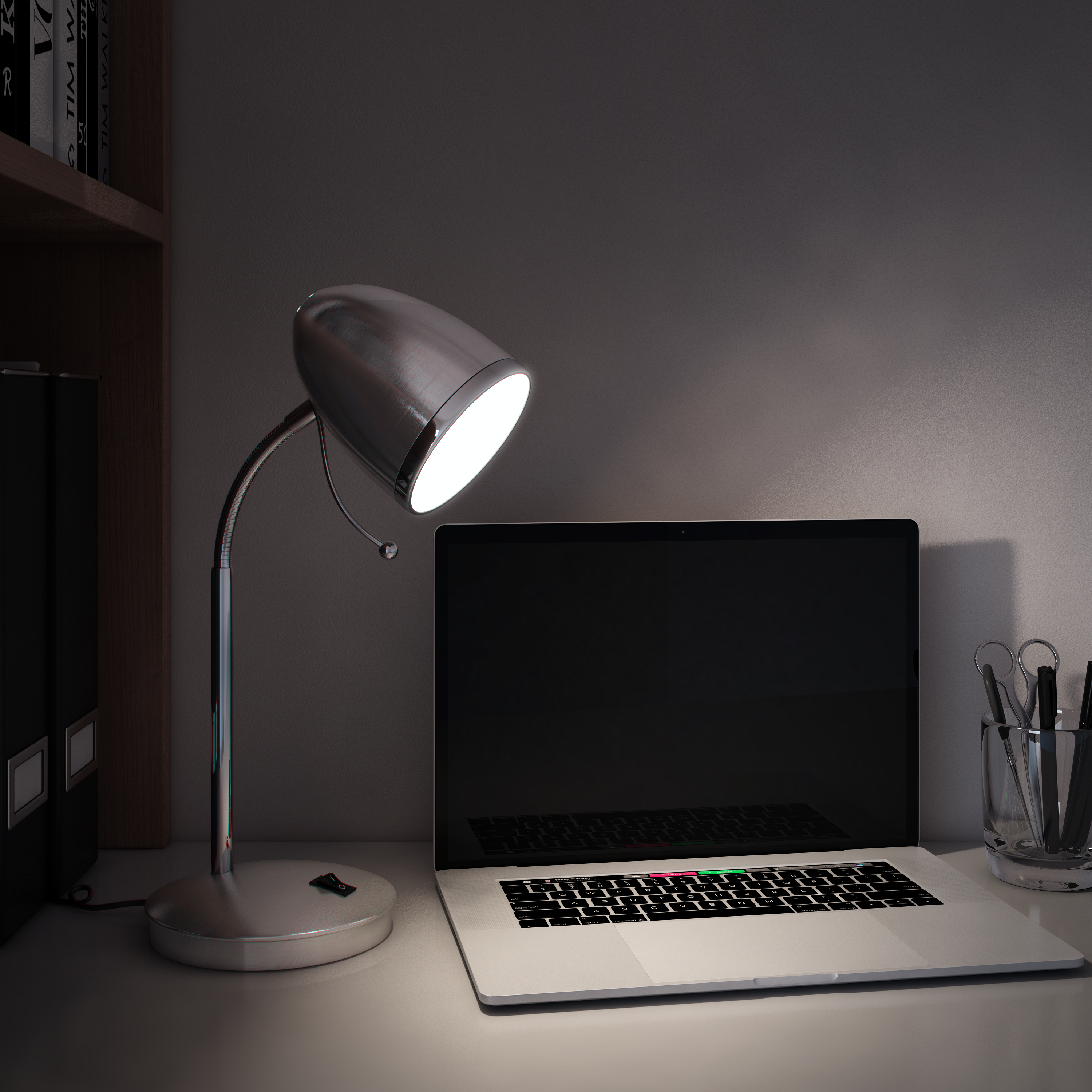 Candeeiro de secretária Nae Inspire E27 36cm cinzento - 4