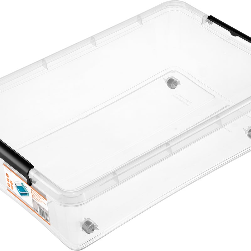 Pojemnik z klipsami na kółkach 29 l 39 x 16 x 58 cm Spaceo